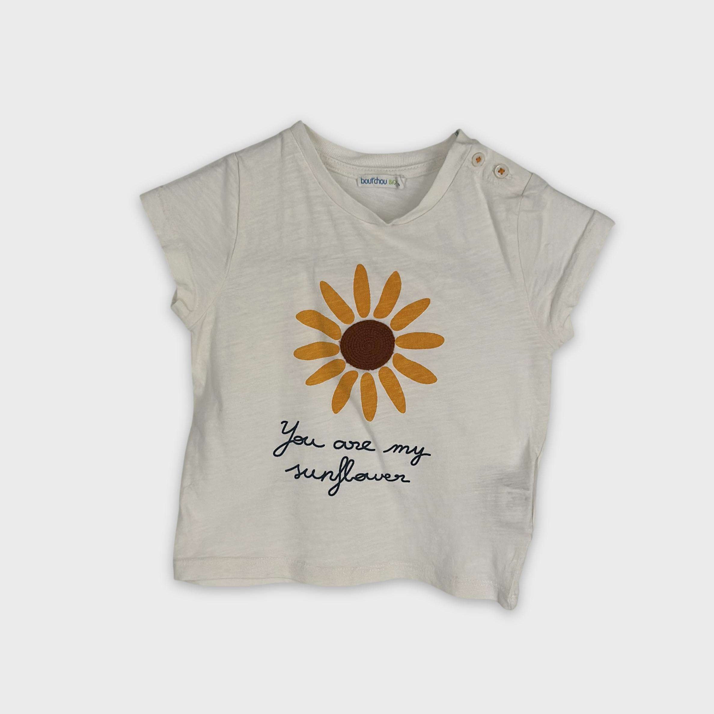 0-T-shirt manches courtes Bout'Chou 18 mois