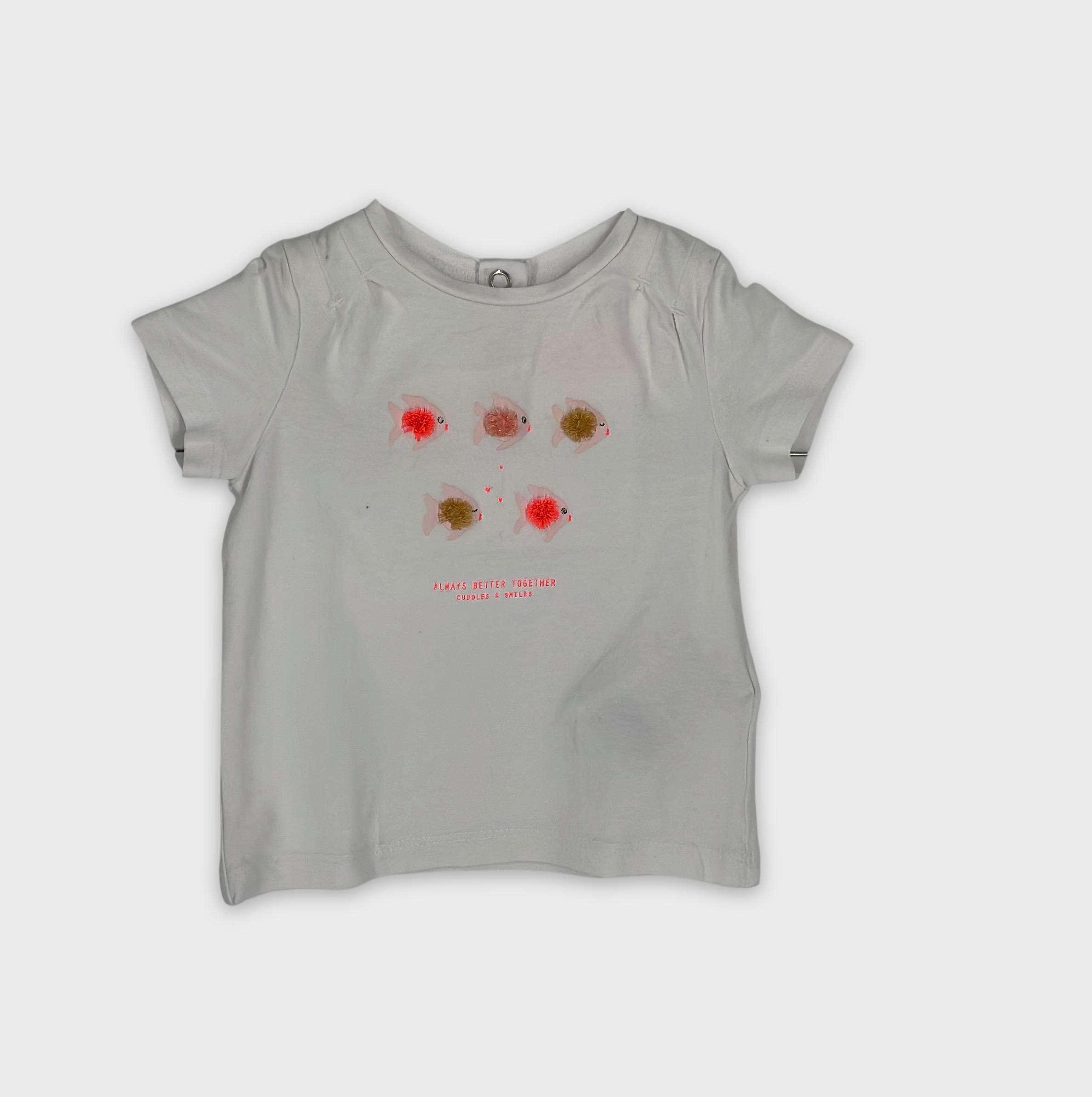 0-T-shirt manches courtes Cuddles And Smiles 3 mois
