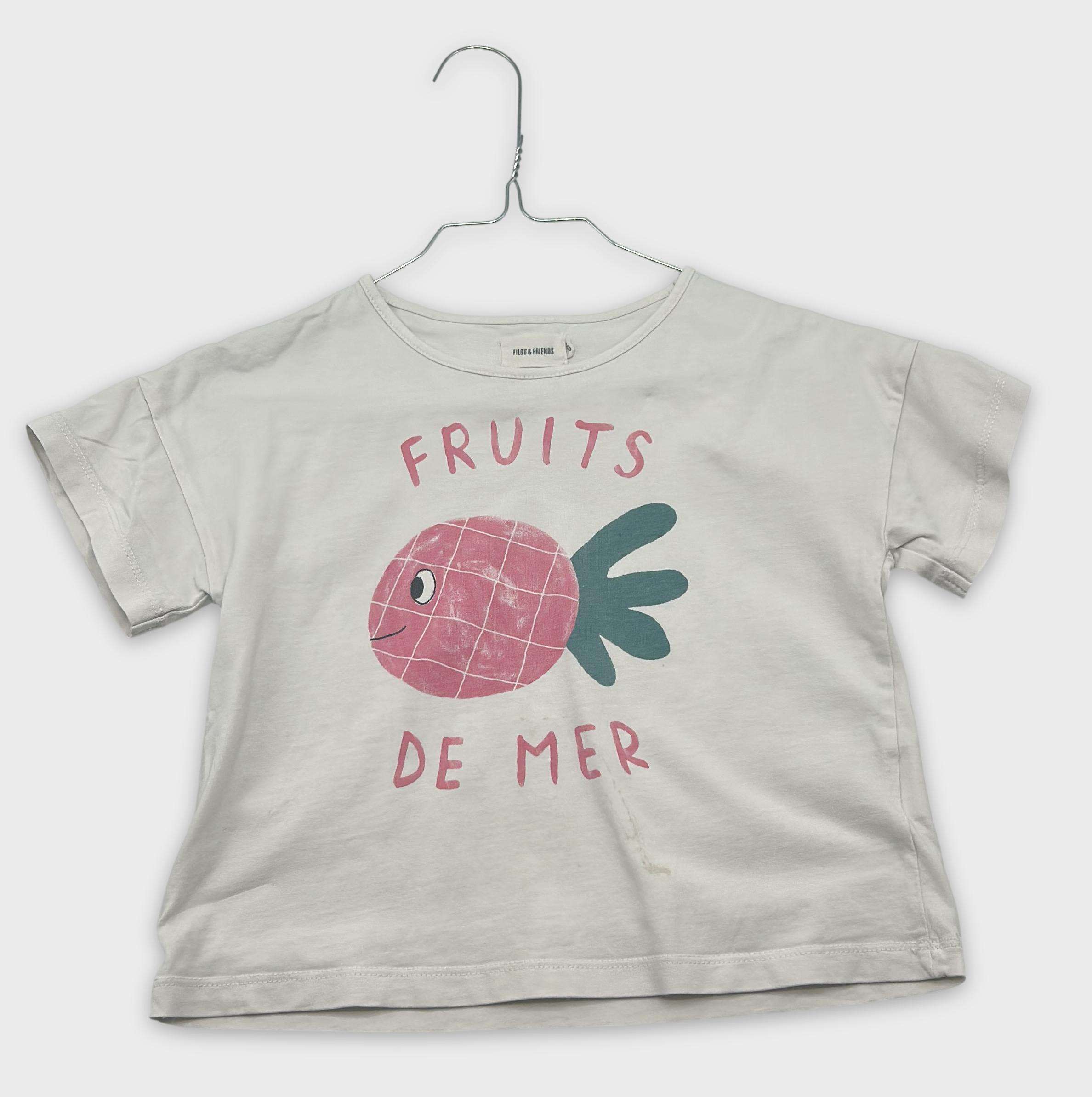 0-T-shirt manches courtes Filou & friends 6 ans