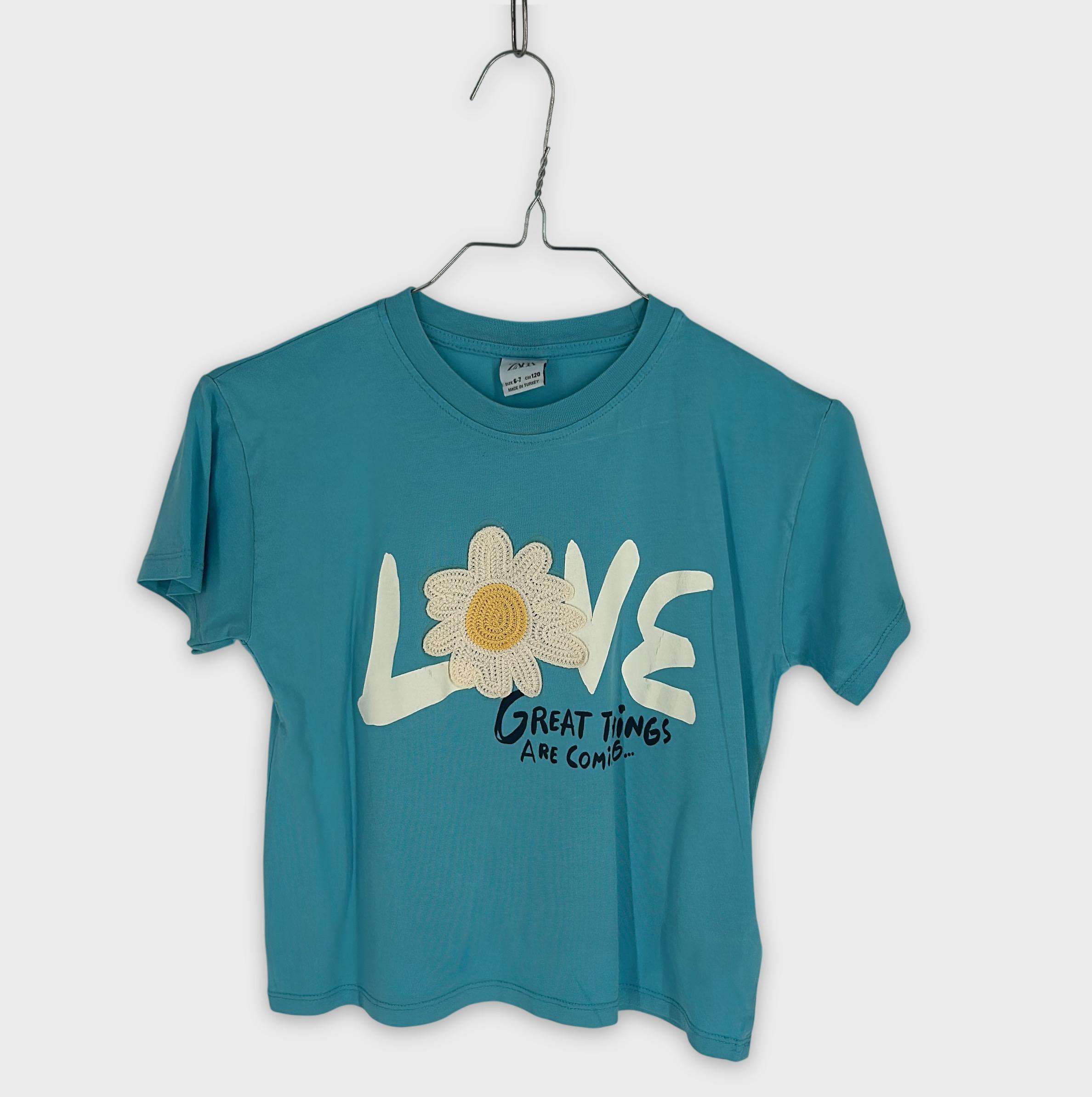 0-T-shirt manches courtes Zara Kids 6-7 Ans