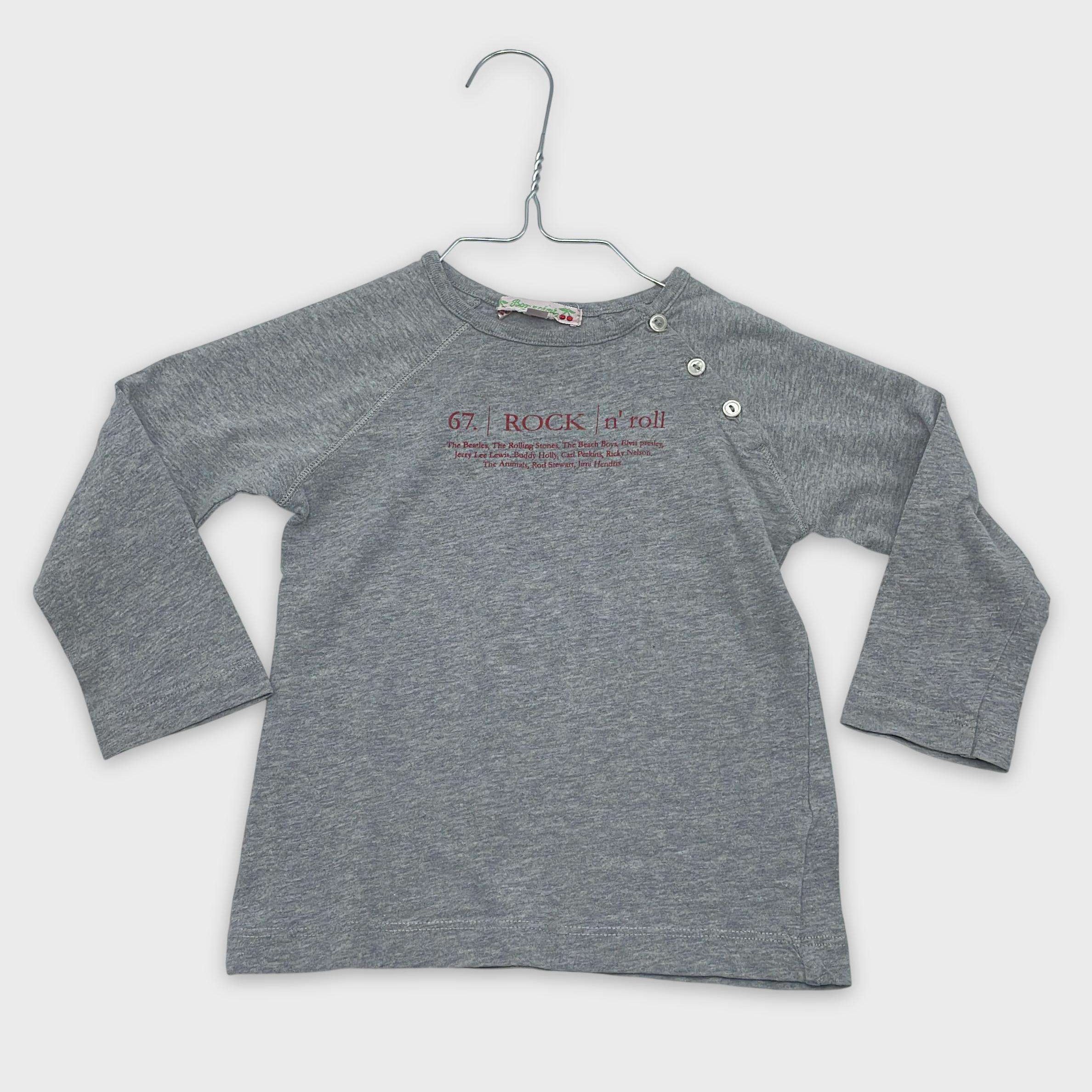 0-T-shirt manches longues Bonpoint 18 mois