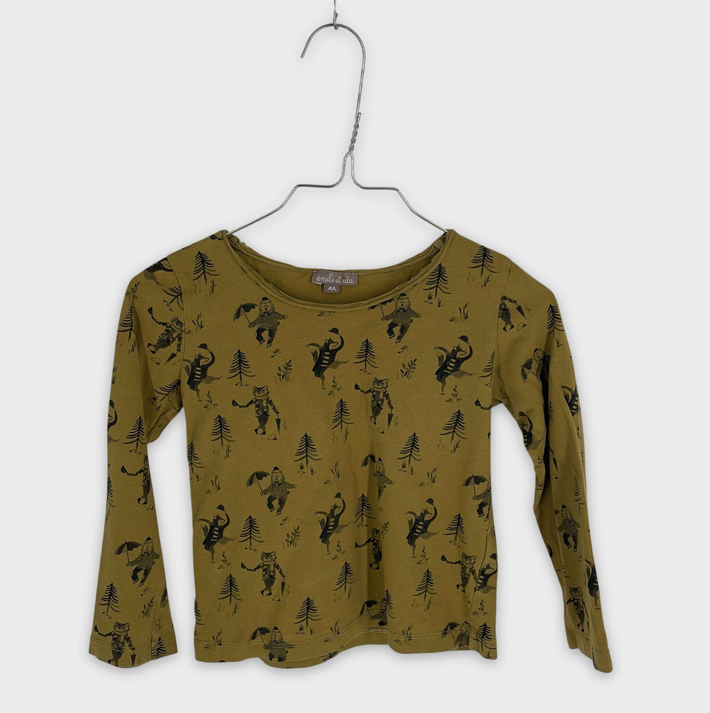 0-T-shirt manches longues Emile & Ida 4 ans