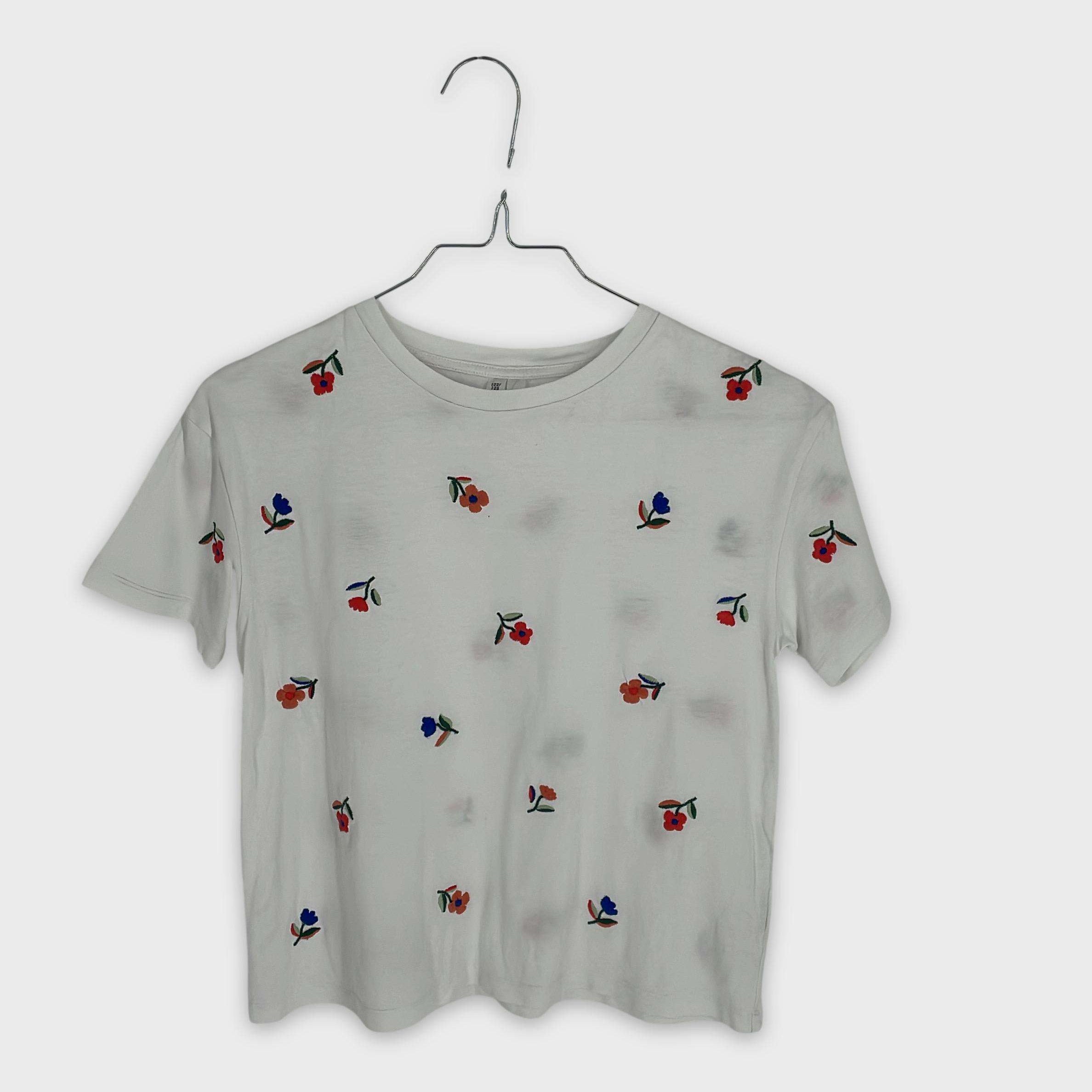0-T-shirt manches courtes H&M 7-8 Ans