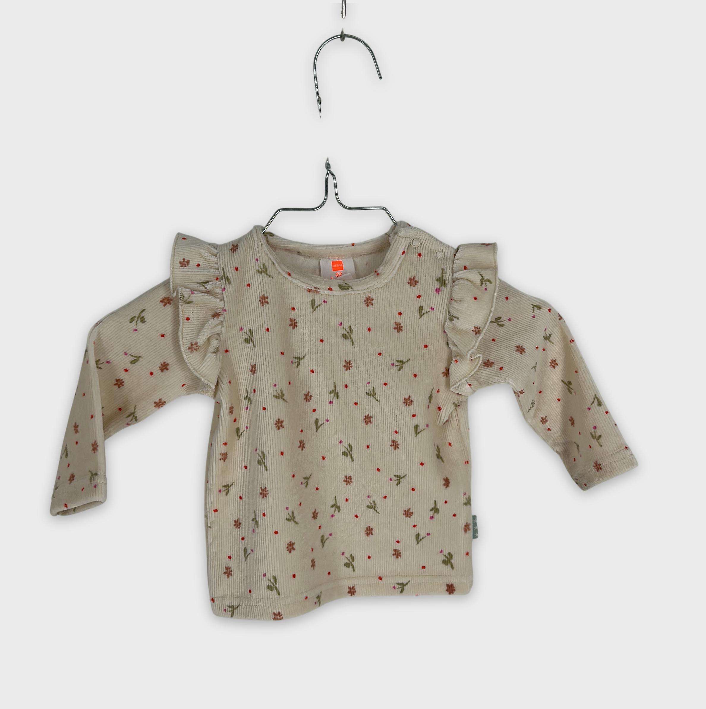 0-T-shirt manches longues Hema 3 mois
