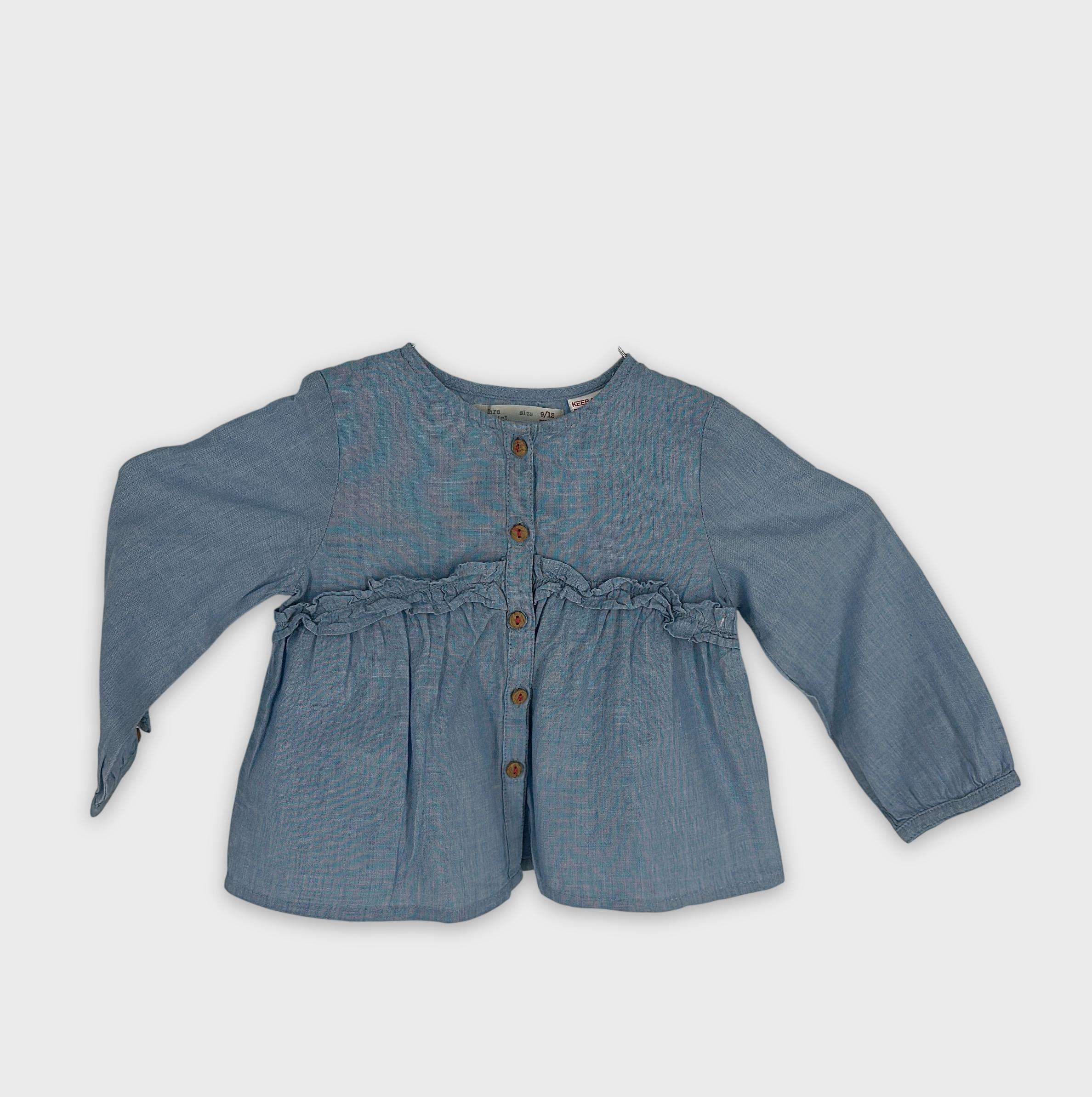 0-Chemise/blouse Zara Baby 9-12 Mois