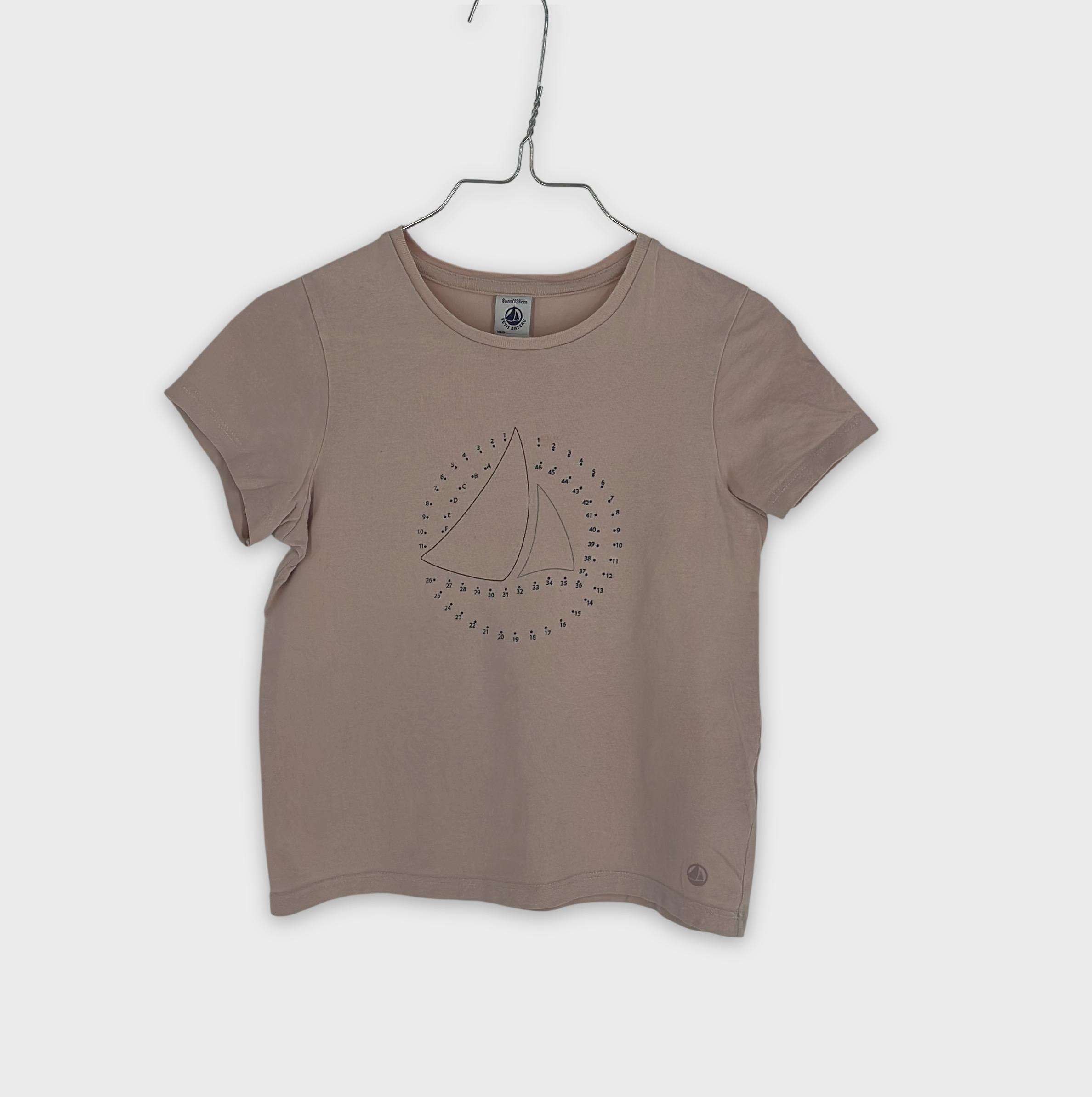 0-T-shirt manches courtes Petit Bateau 8 ans