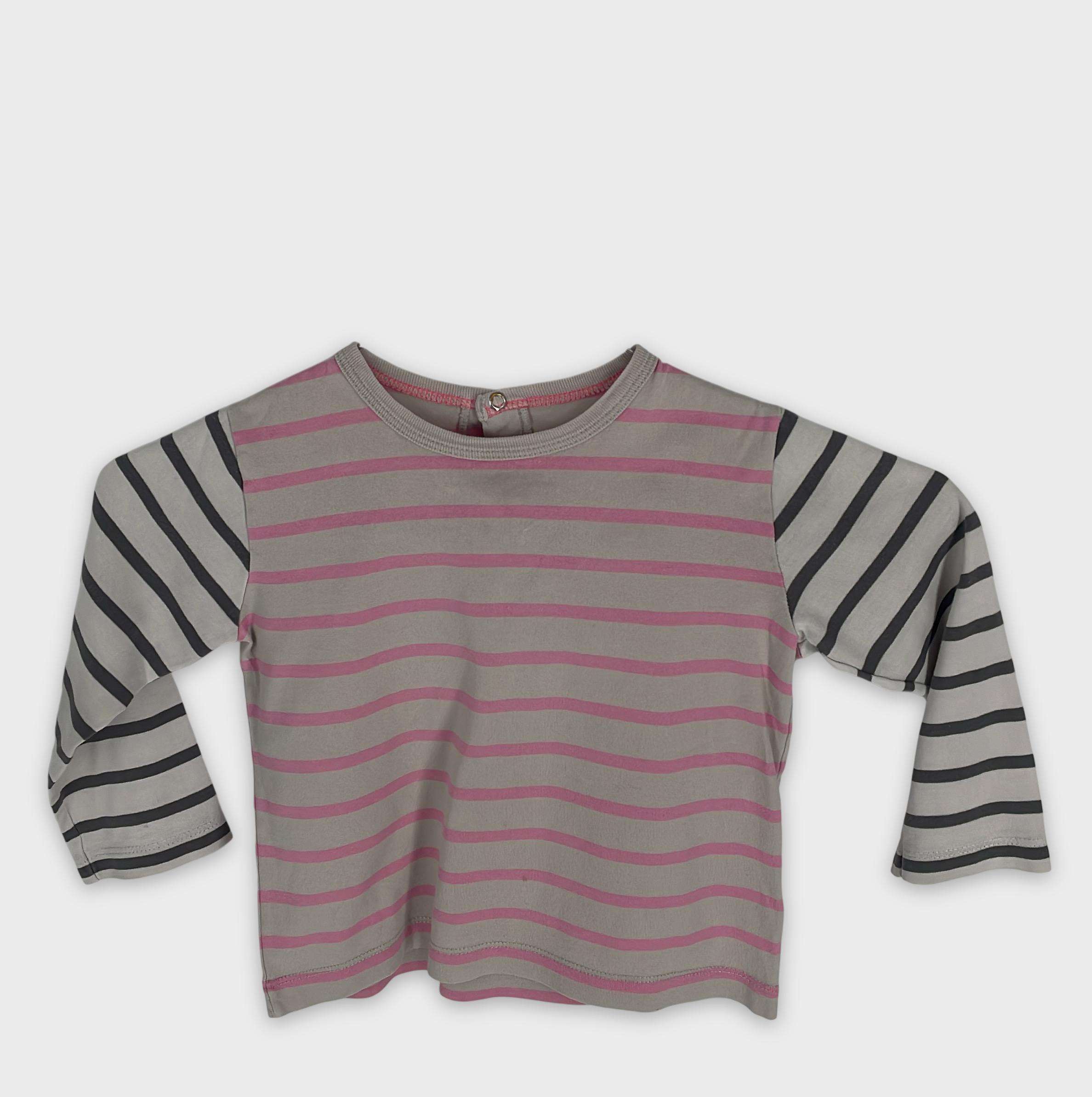 0-T-shirt manches longues Petit Bateau 24 mois