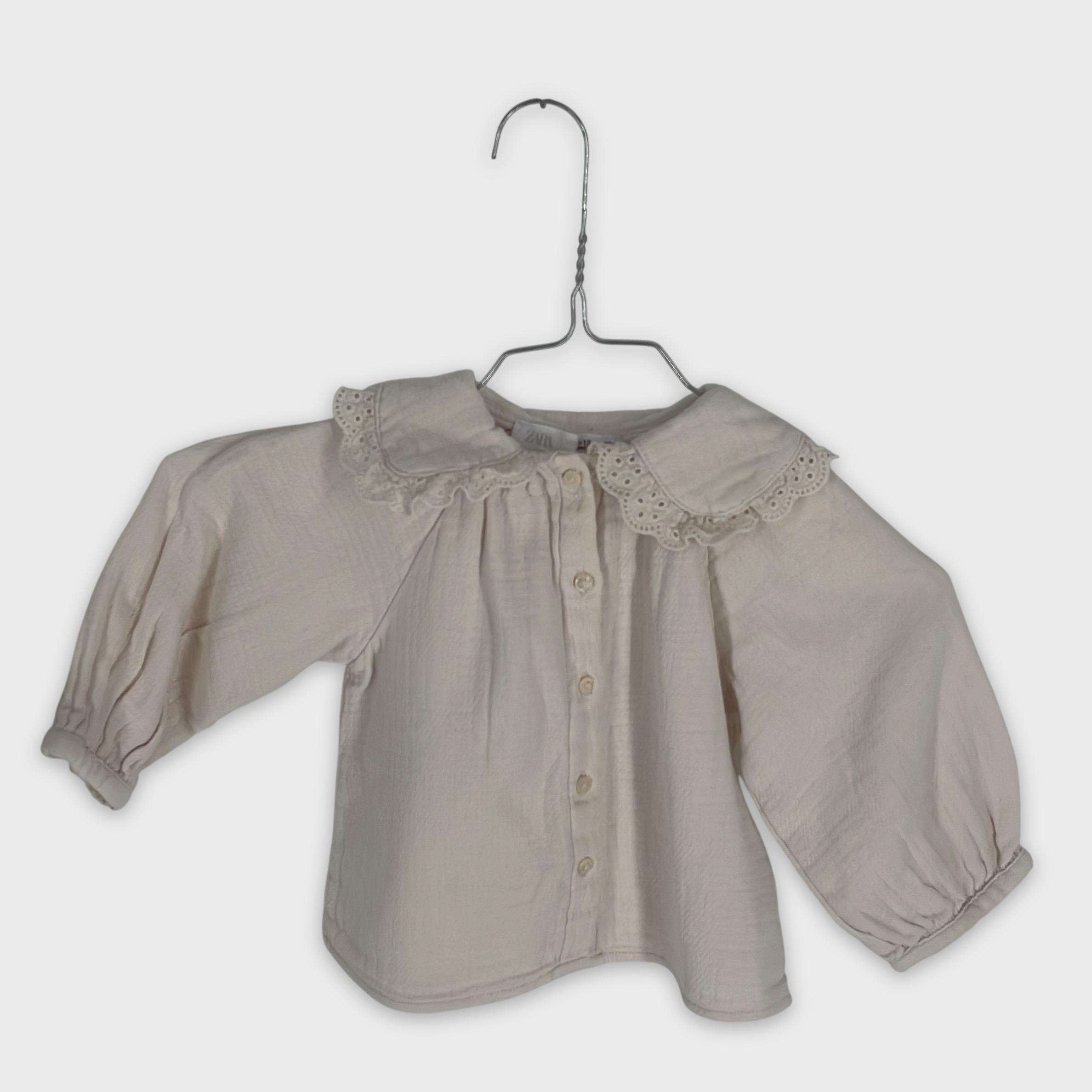 0-Chemise/blouse Zara Baby 9-12 Mois