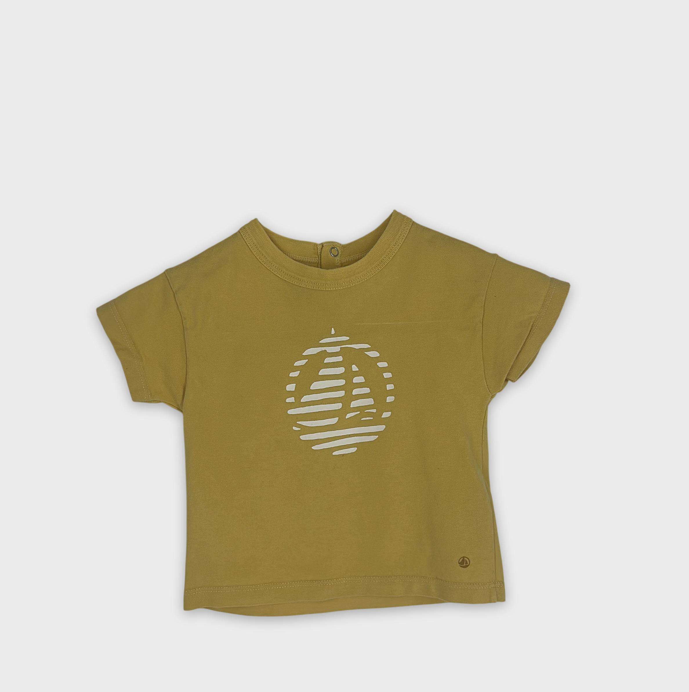 0-T-shirt manches courtes Petit Bateau 6 mois
