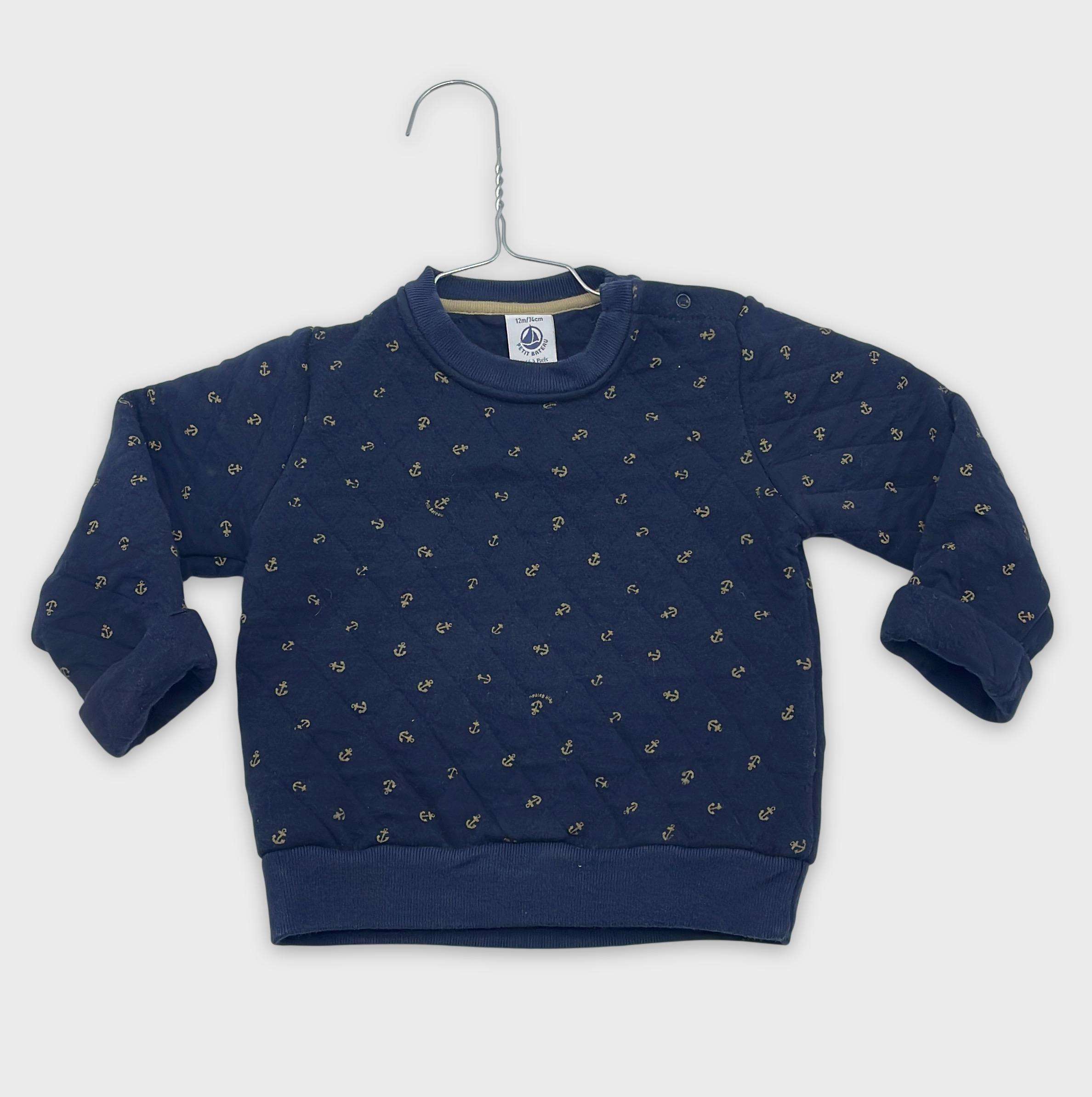 0-Sweat Petit Bateau 12 mois