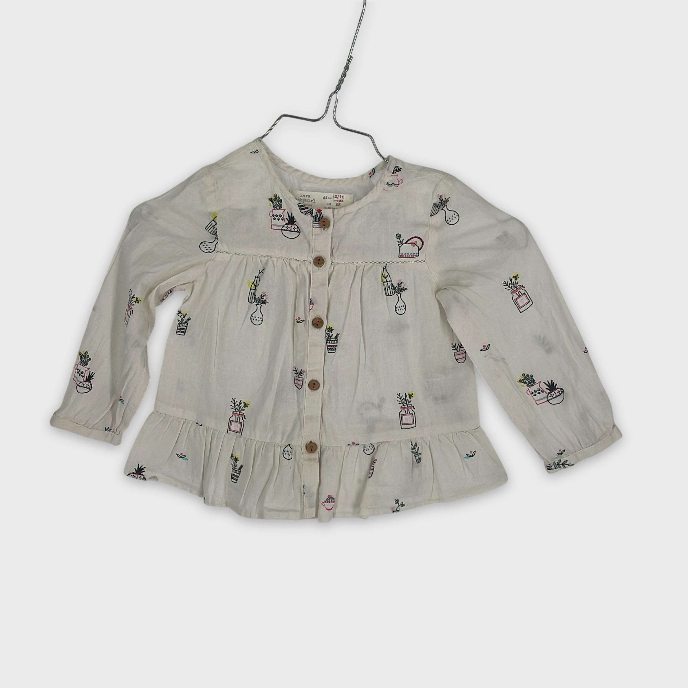 0-Chemise/blouse Zara Baby 12-18 Mois