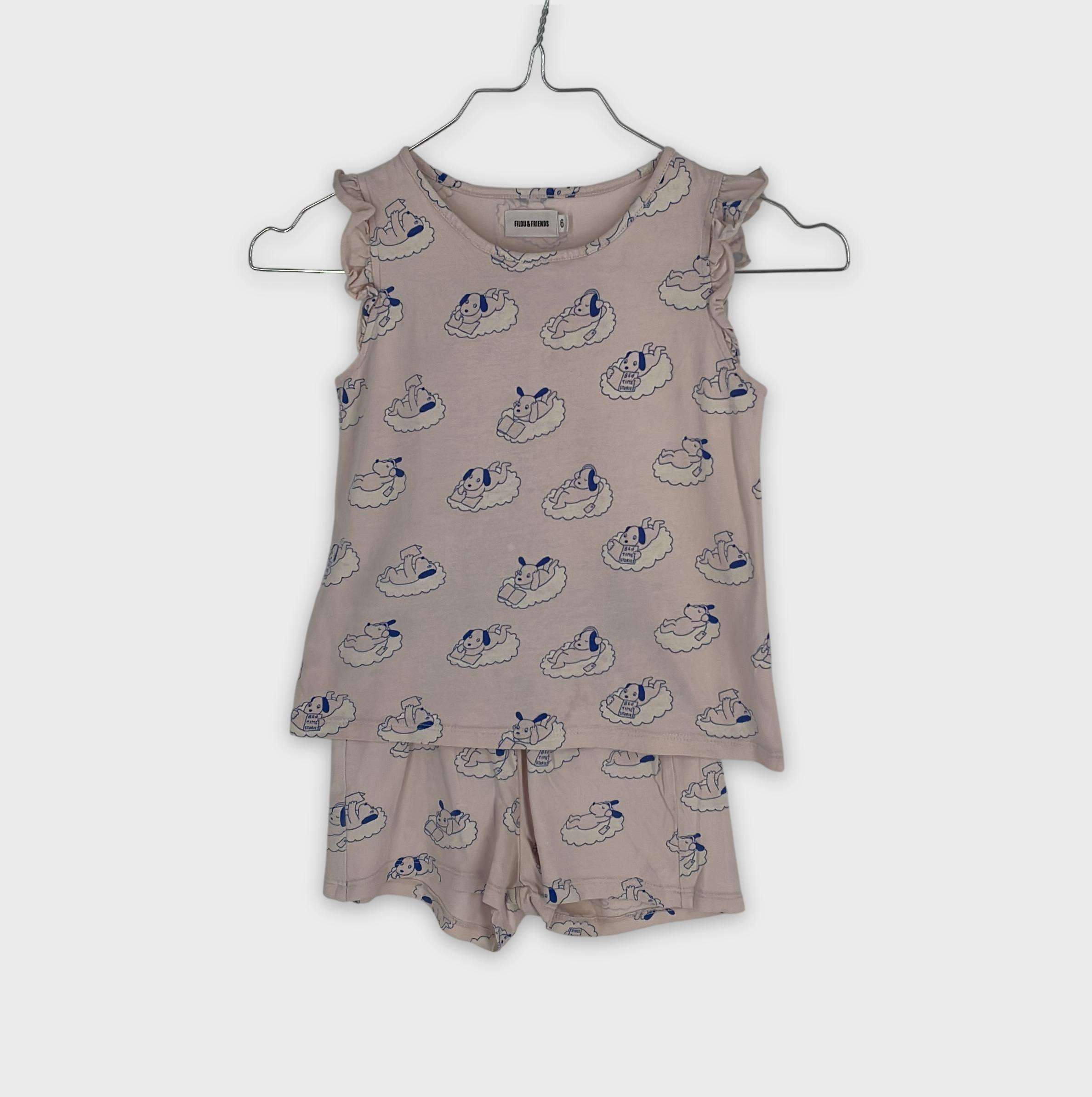 0-Pyjama court Filou & friends 6 ans