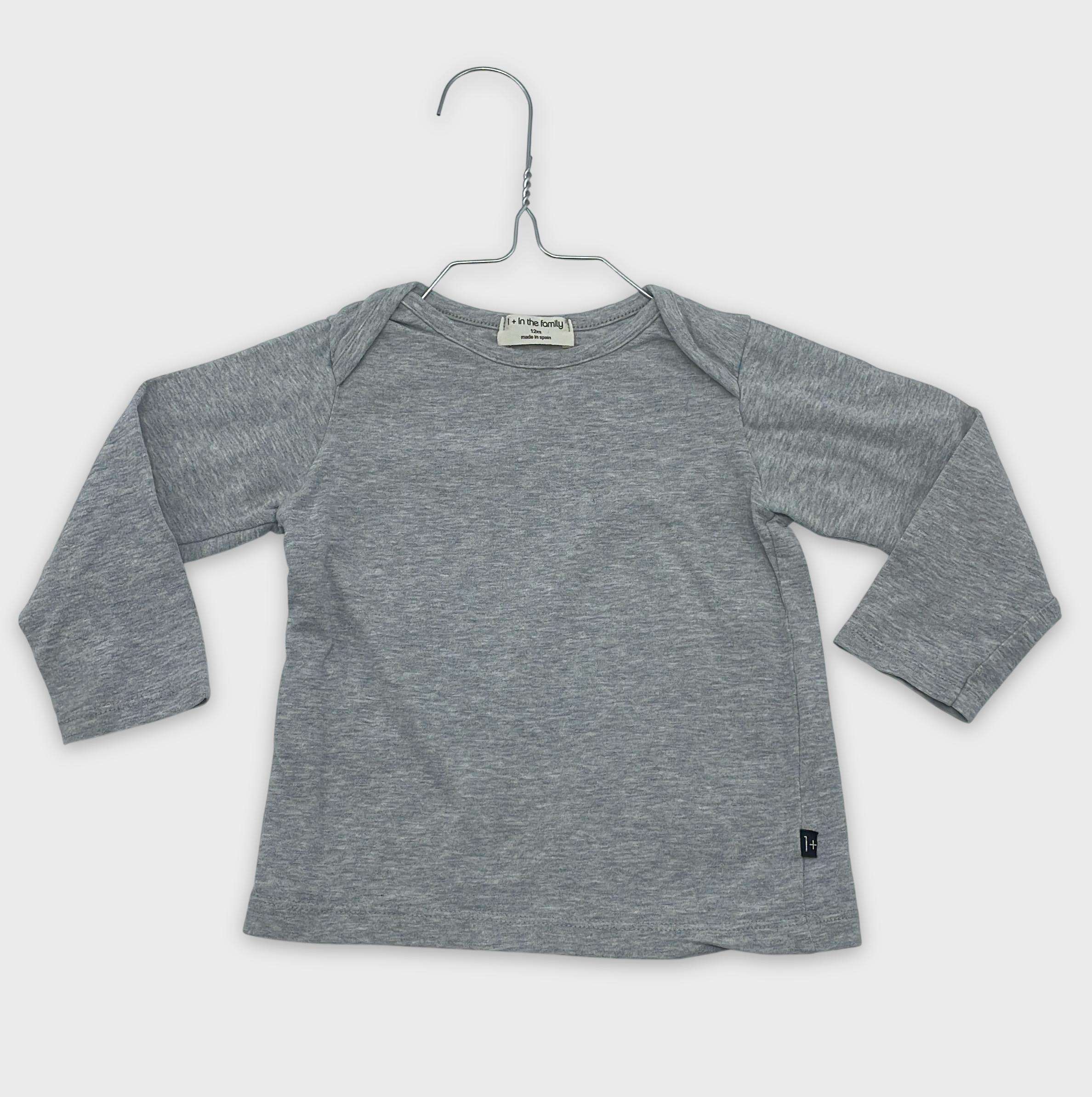 0-T-shirt manches longues 1+ In The Family 12 mois