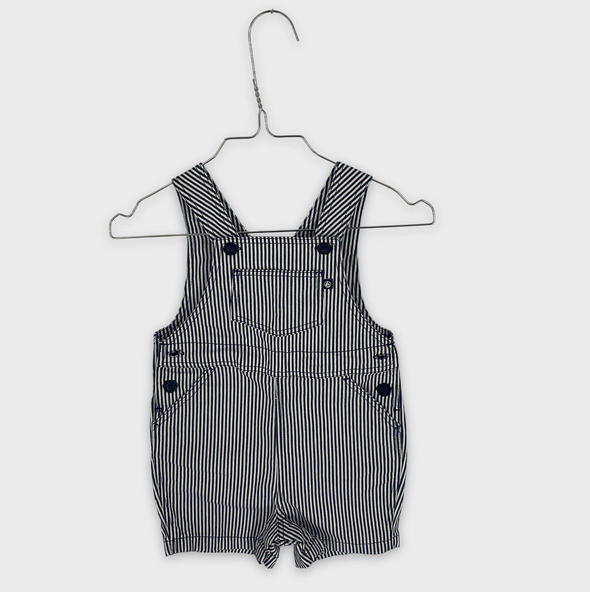 0-Salopette (courte) Petit Bateau 12 mois