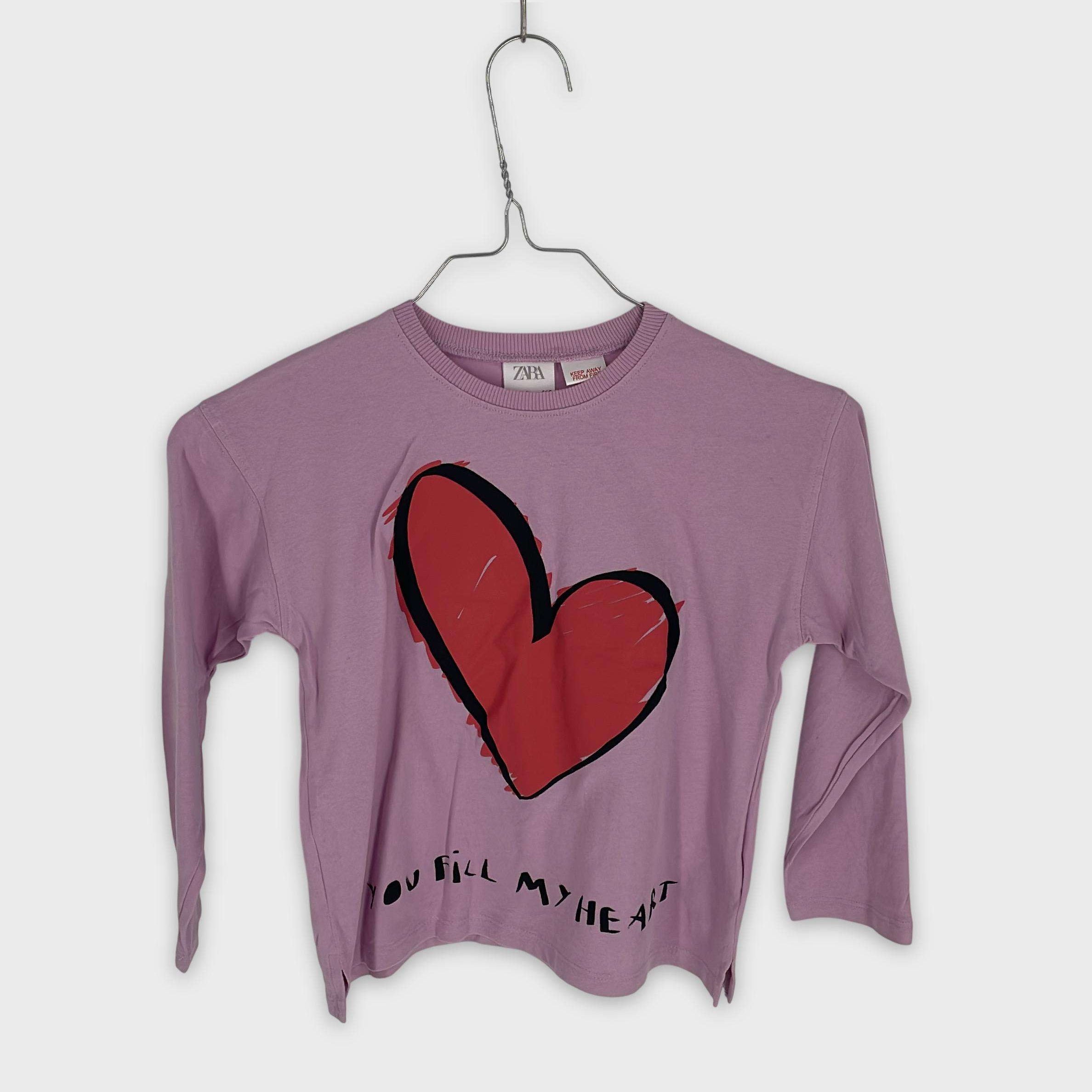 0-T-shirt manches longues Zara Kids 5-6 Ans