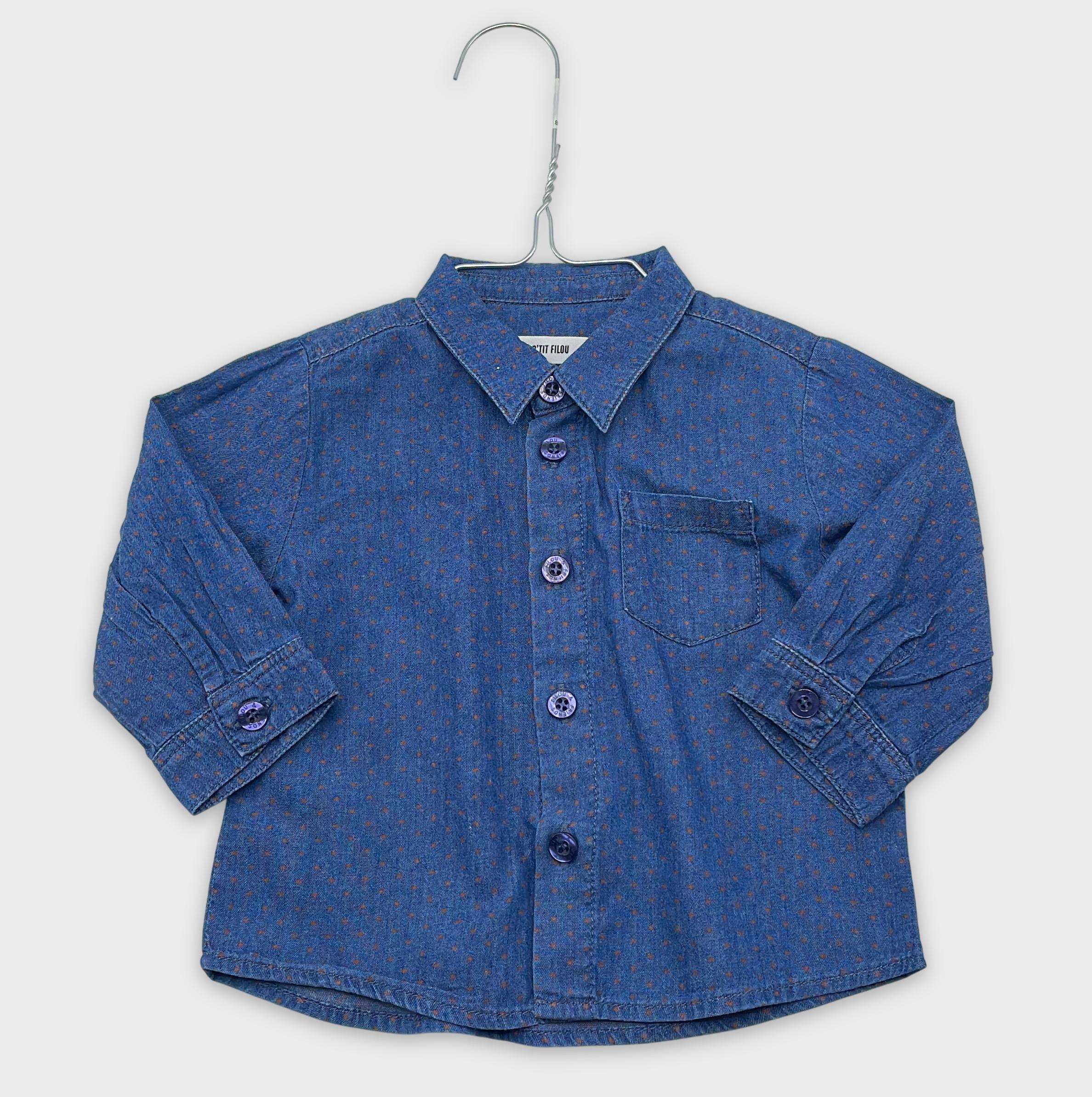 0-Chemise/blouse P'tit filou 6 mois