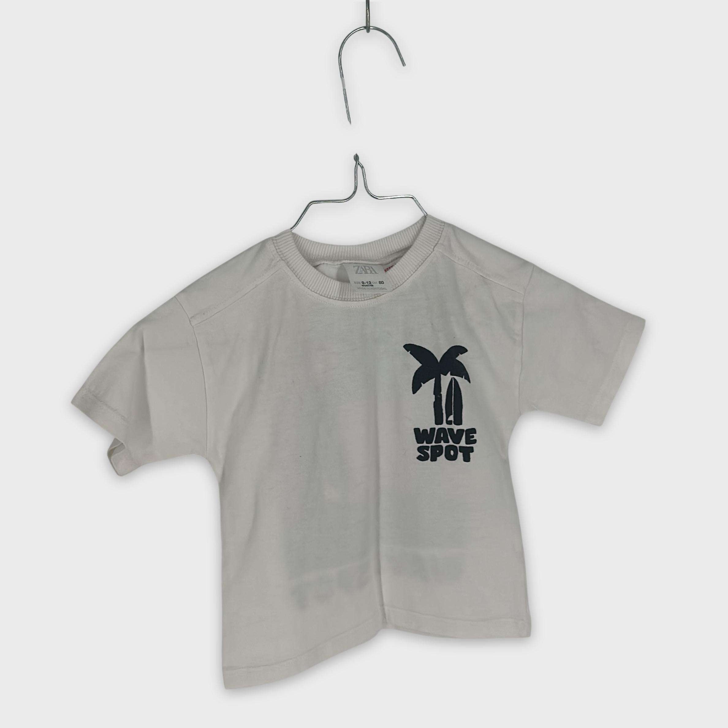 0-T-shirt manches courtes Zara Baby 9-12 Mois