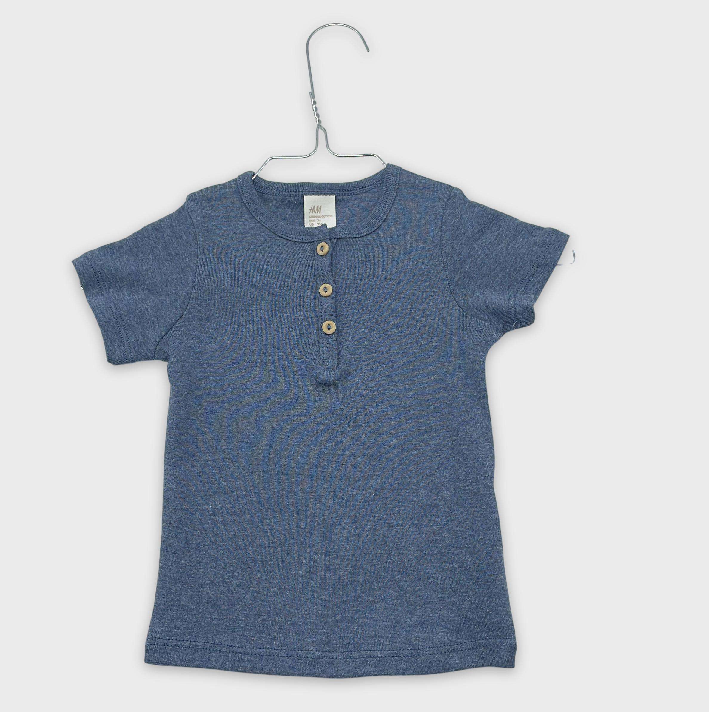0-T-shirt manches courtes H&M 6-9 Mois