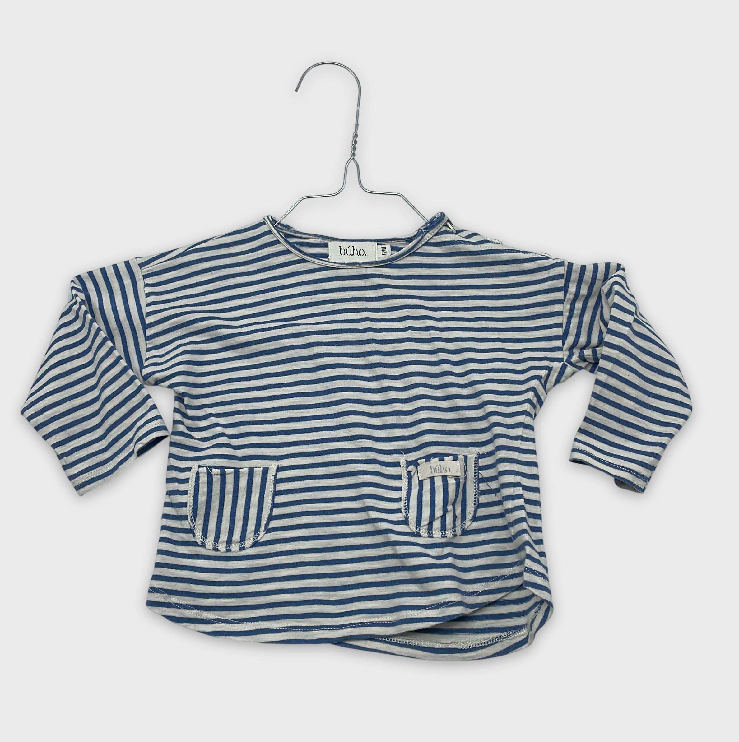 0-T-shirt manches longues Búho 12 mois