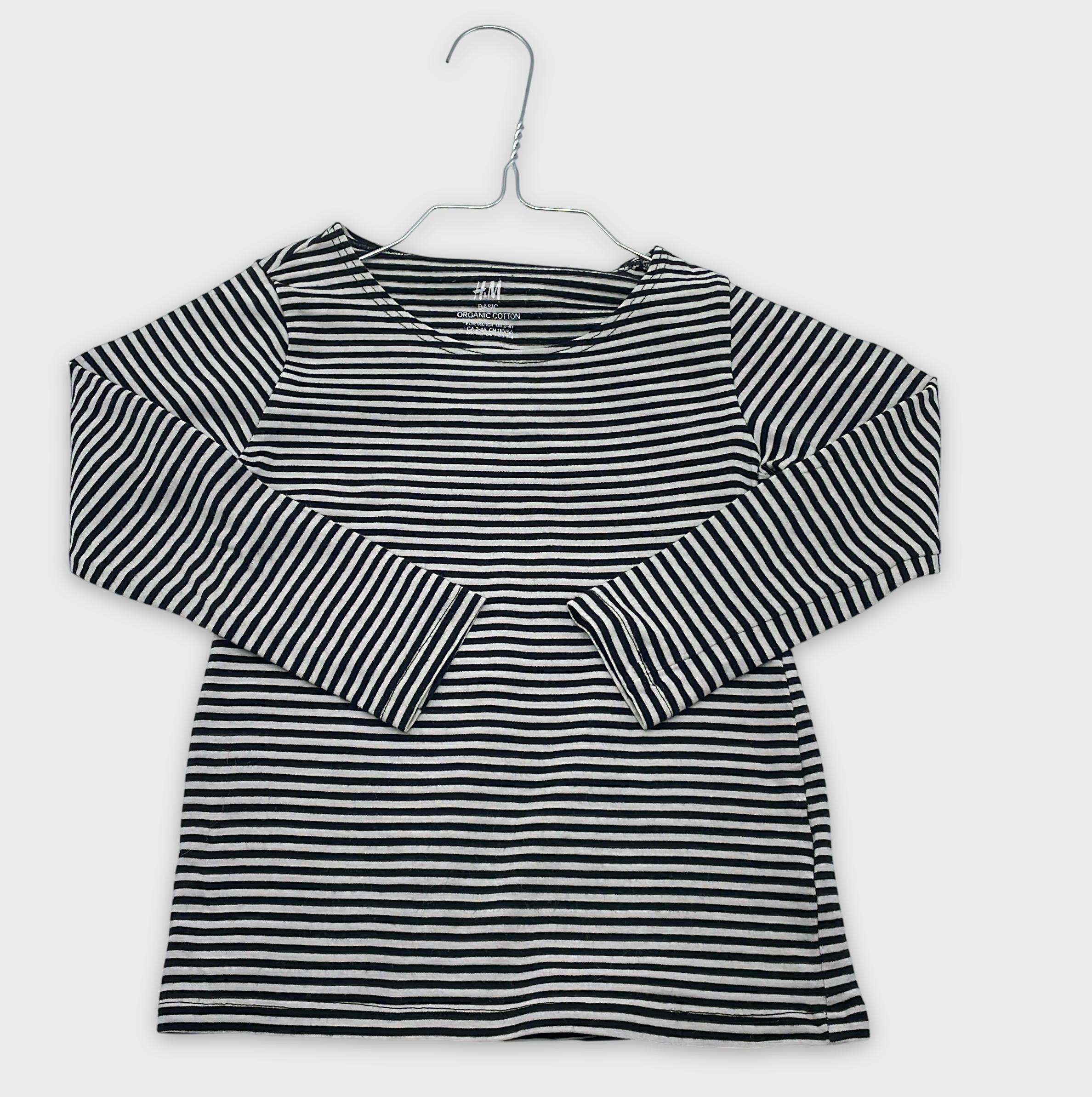0-T-shirt manches longues H&M 3-4 Ans