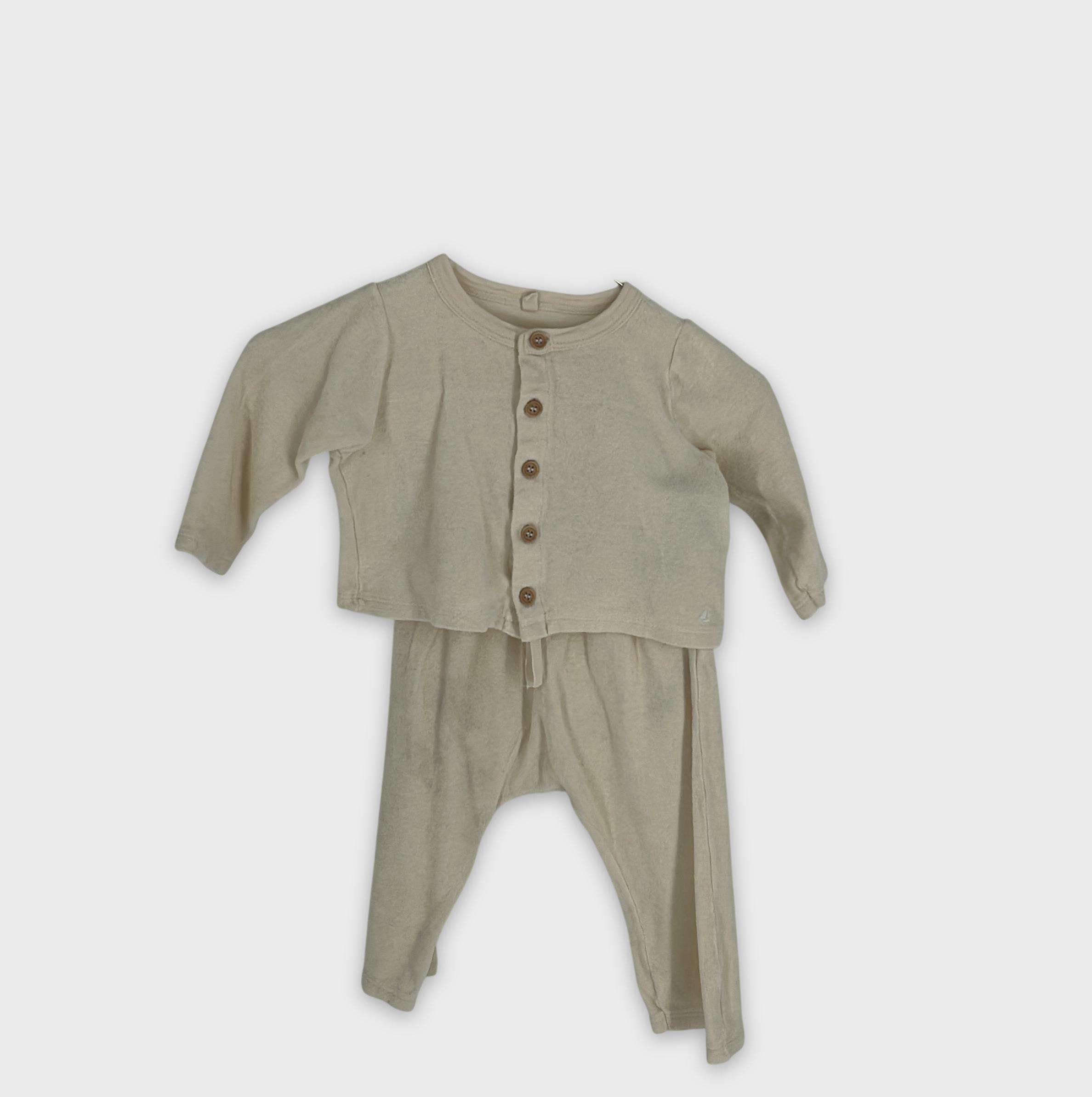 0-Ensemble Petit Bateau 1 mois