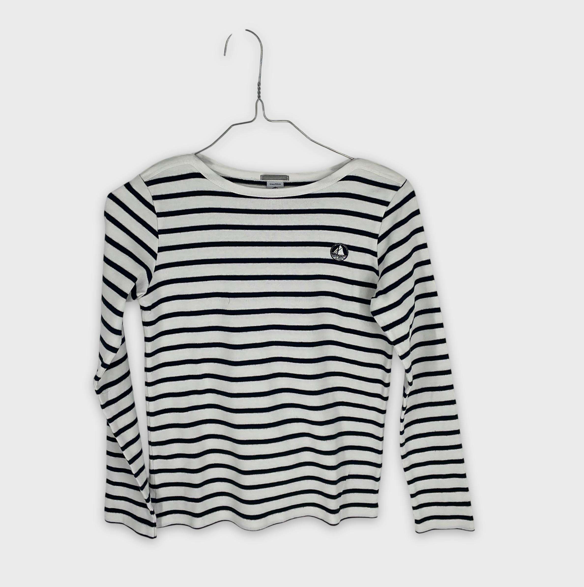 0-T-shirt manches longues Petit Bateau 12 ans