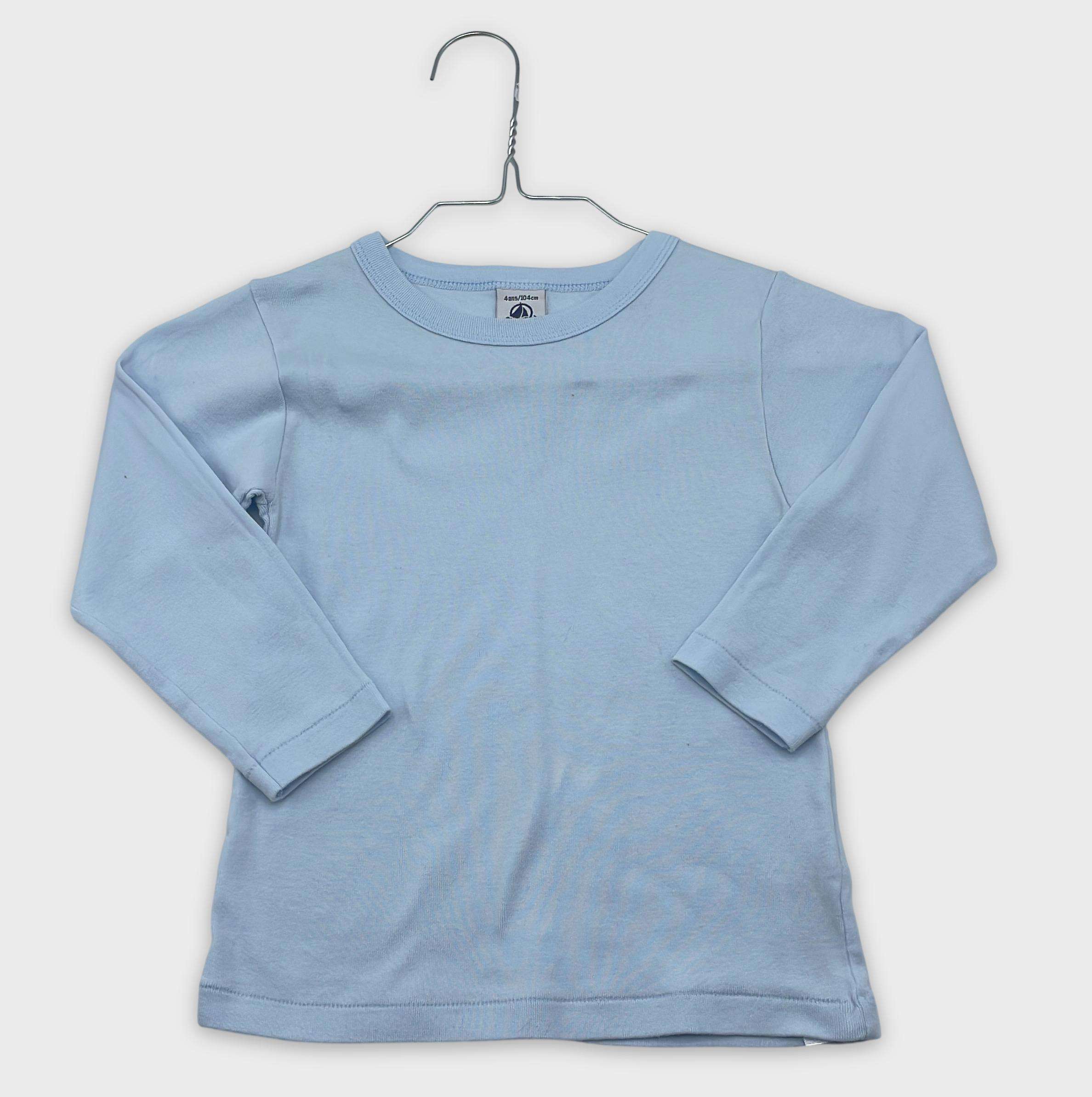 0-T-shirt manches longues Petit Bateau 4 ans