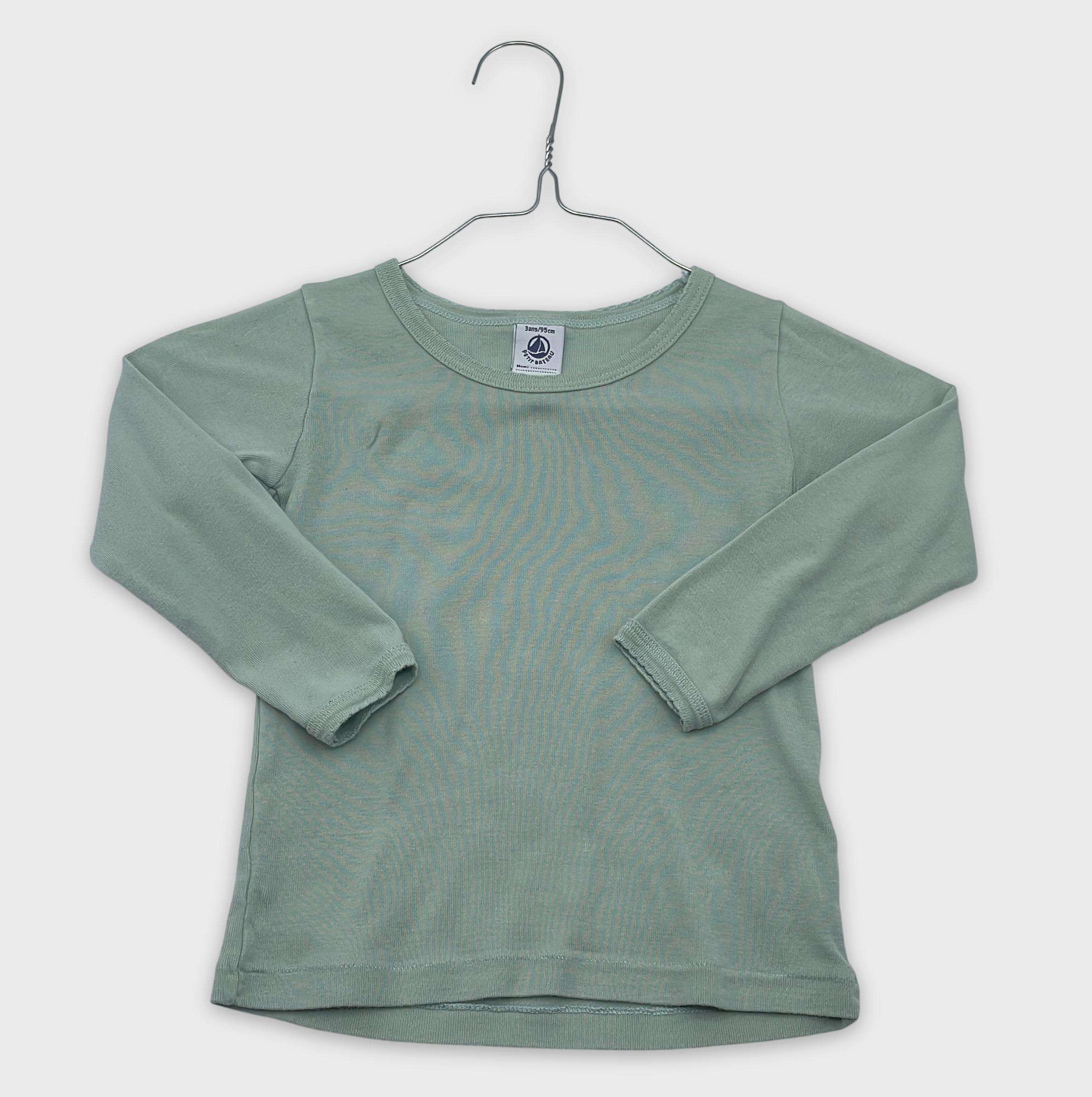 0-T-shirt manches longues Petit Bateau 3 ans