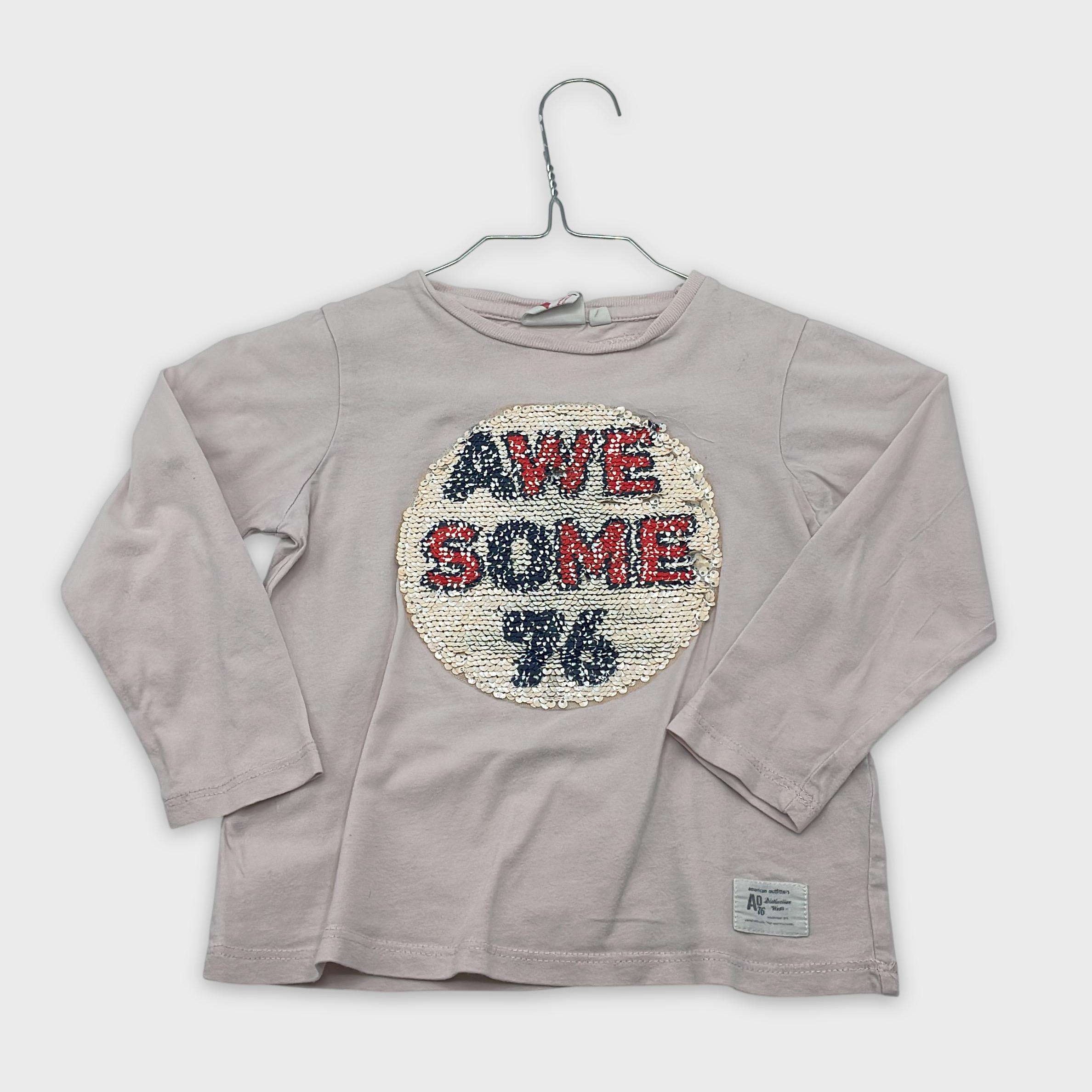 0-T-shirt manches longues American Outfitters 4 ans