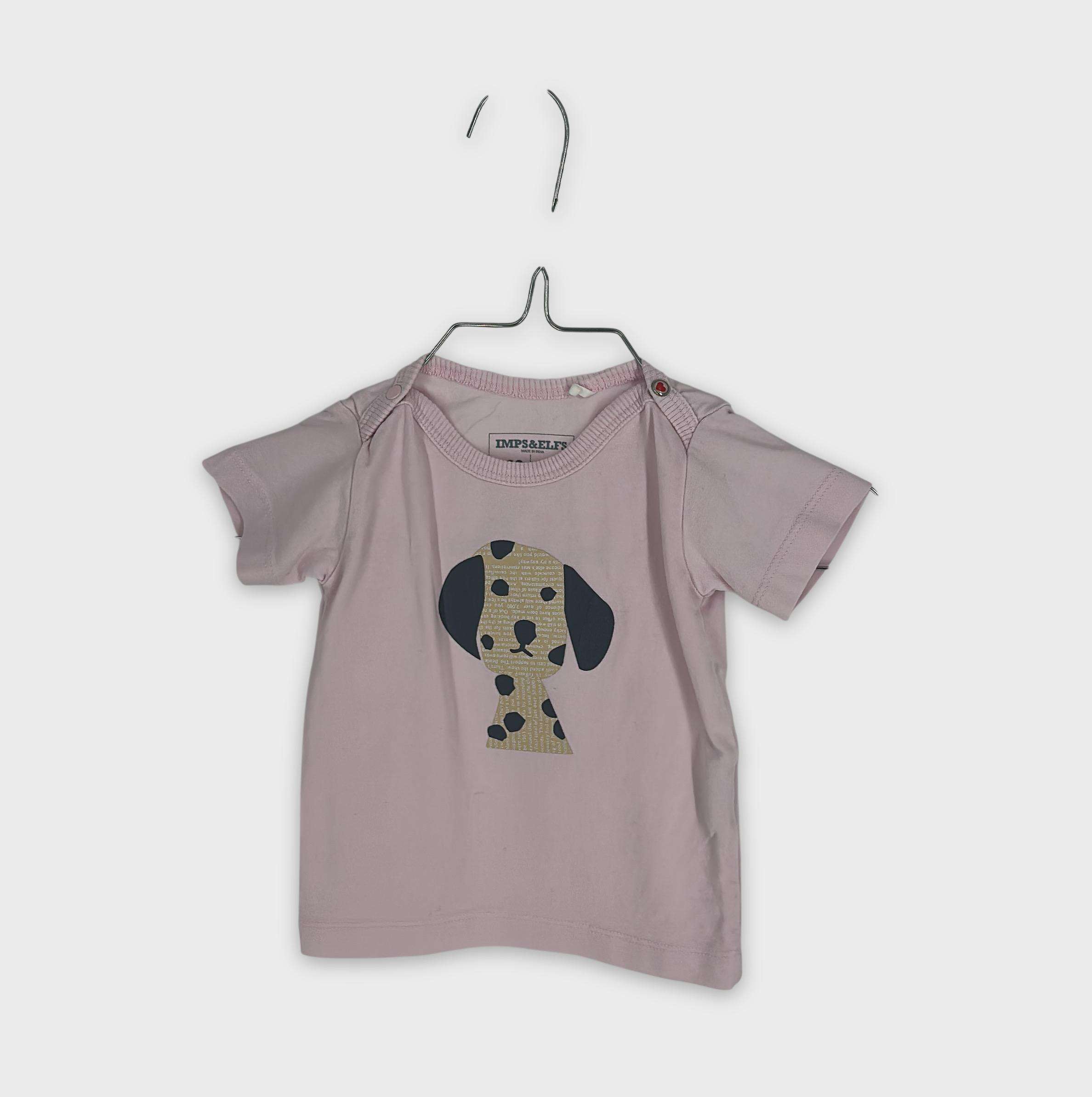 0-T-shirt manches courtes Imps & Elfs 6-9 Mois