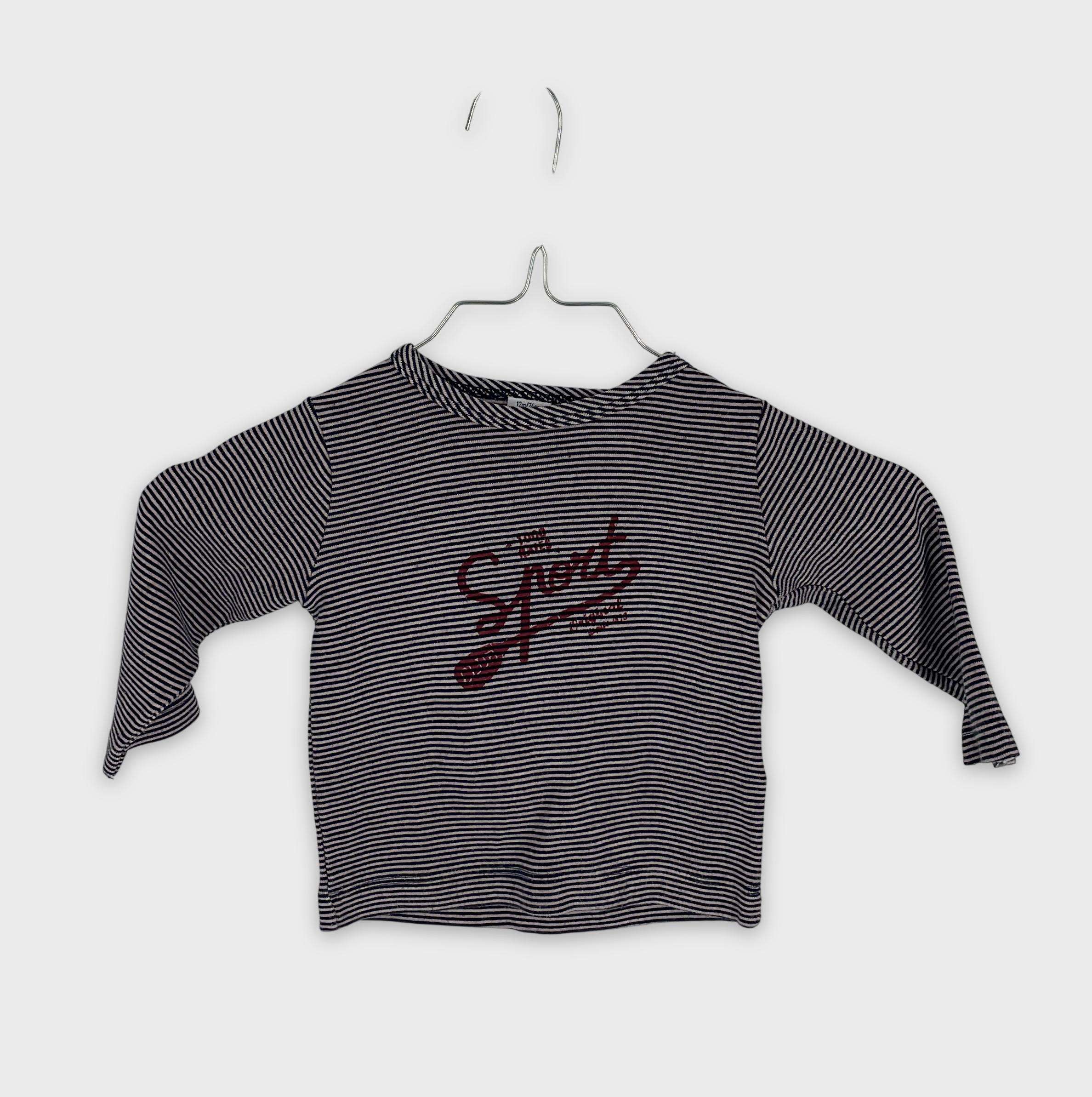 0-T-shirt manches longues Petit Bateau 12 mois