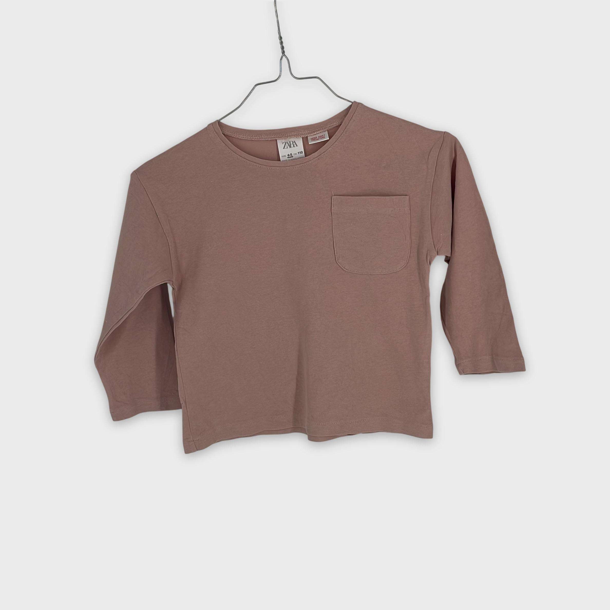 0-T-shirt manches longues Zara Kids 4-5 Ans
