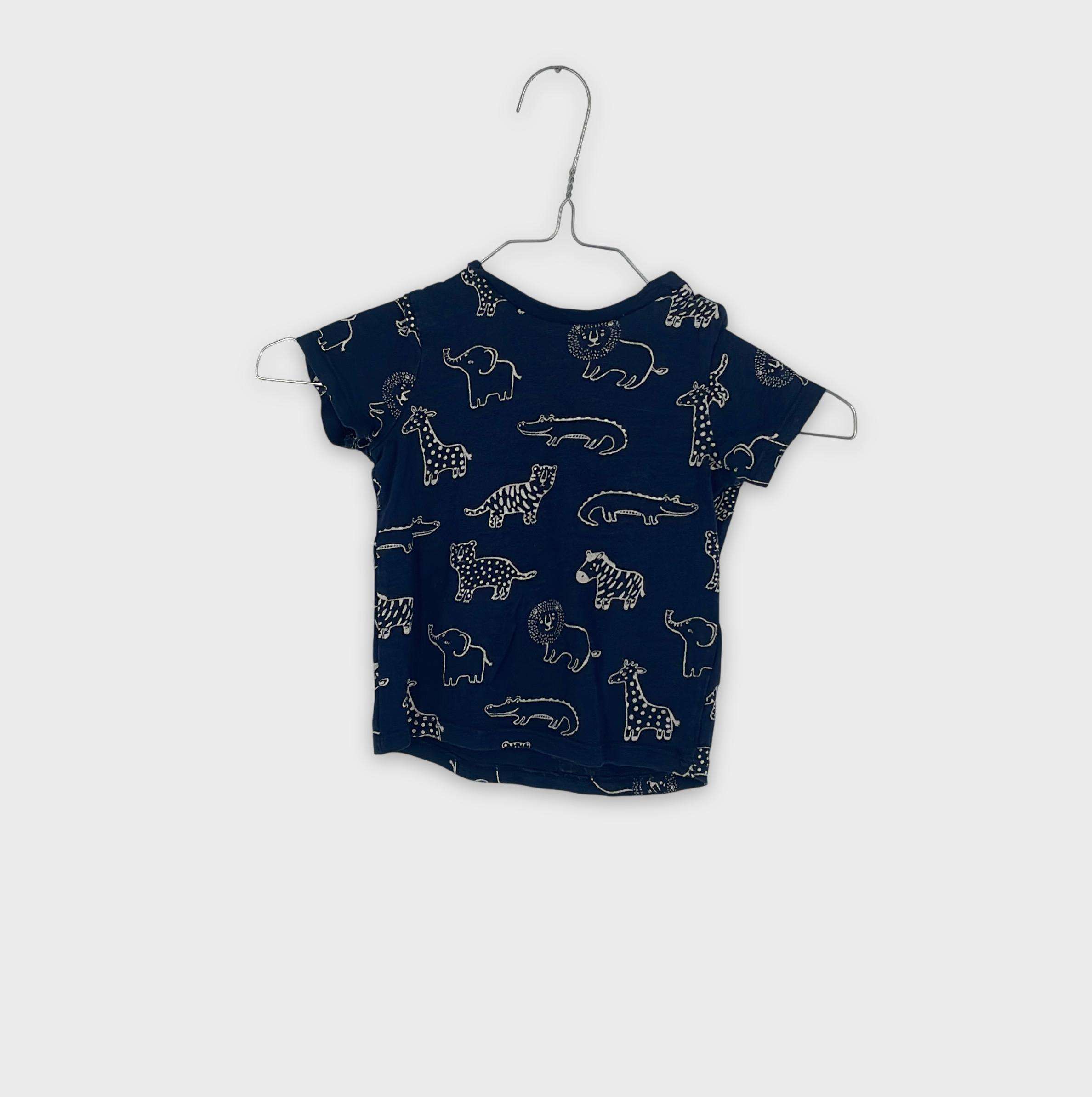 0-T-shirt manches courtes H&M 6-9 Mois