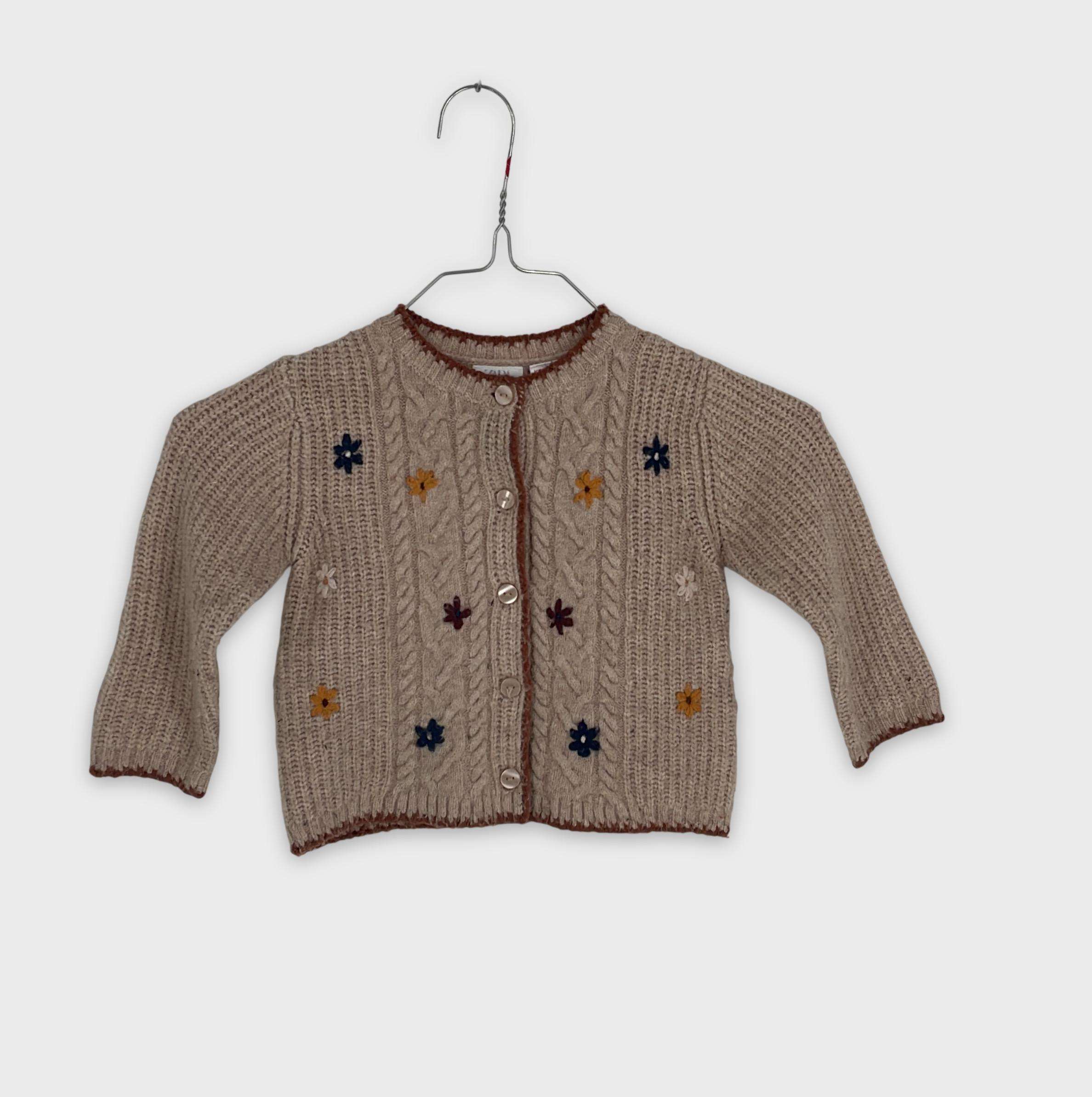 0-Gilet Zara Baby 9-12 Mois