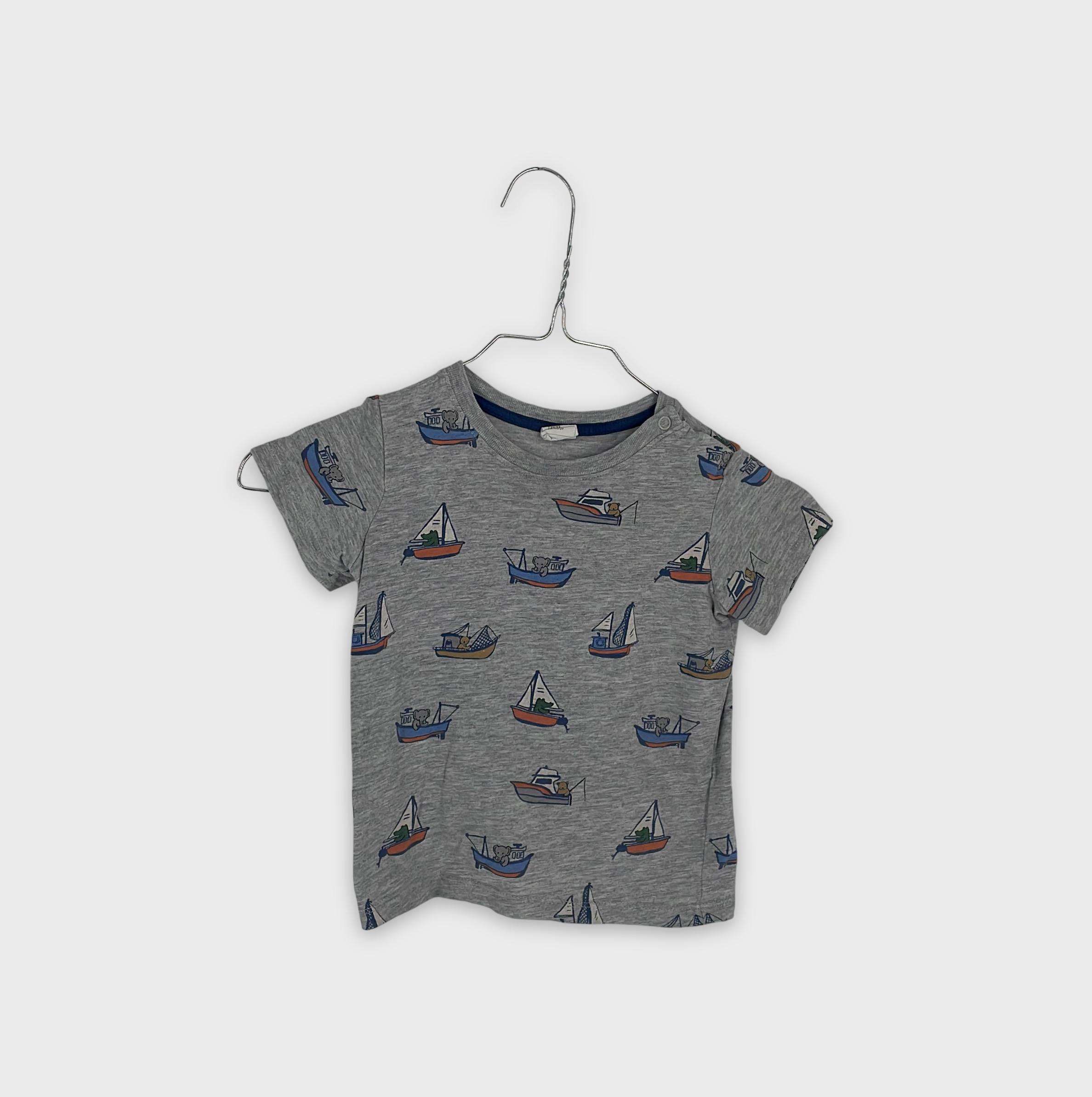 0-T-shirt manches courtes H&M 24 mois