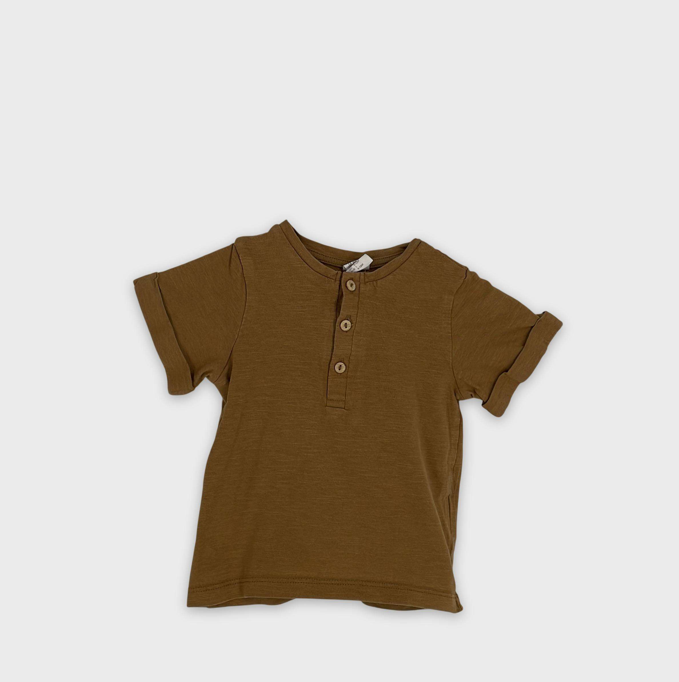 0-T-shirt manches courtes H&M 9-12 Mois