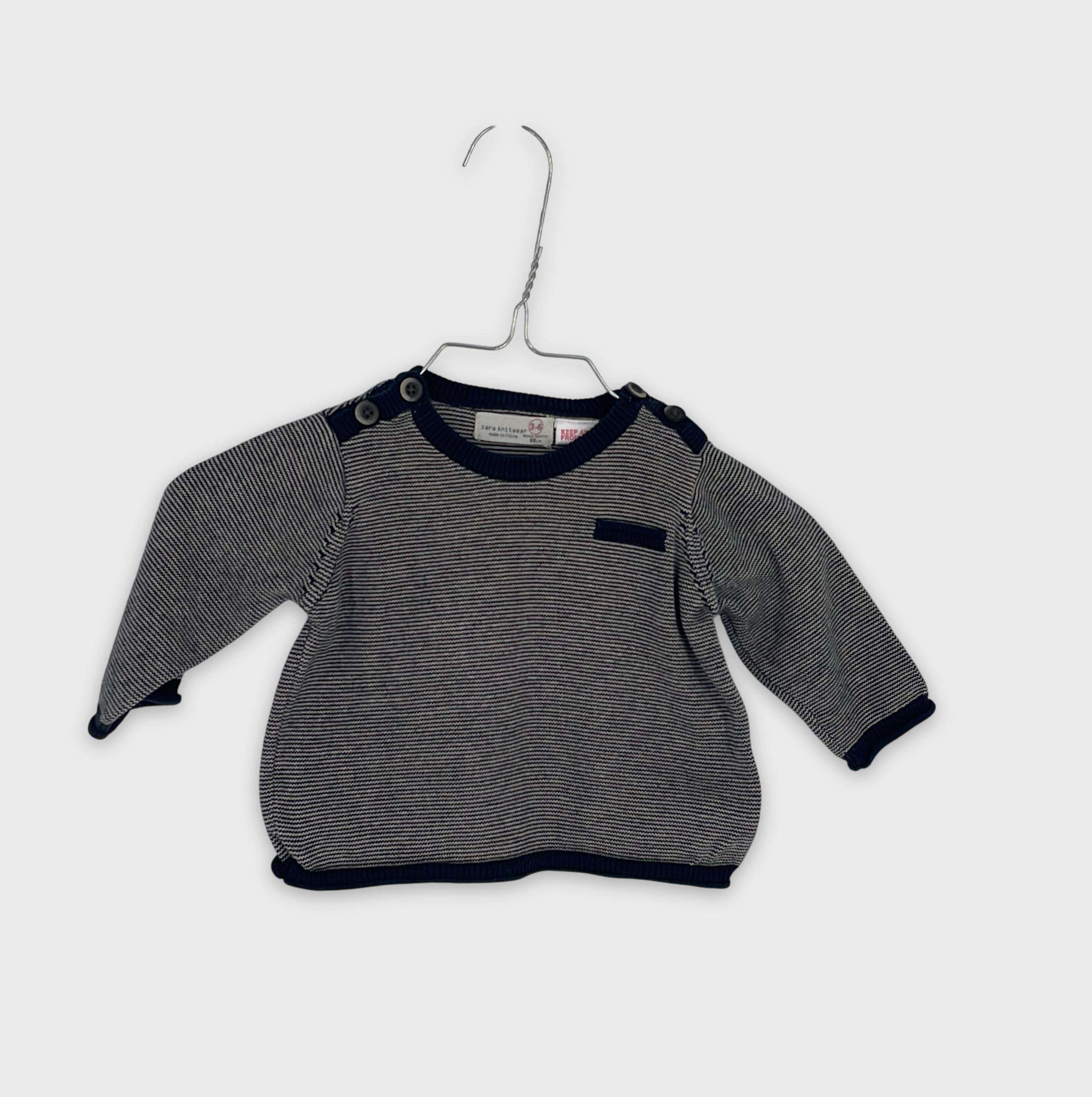 0-Pull Zara Baby 3-6 Mois