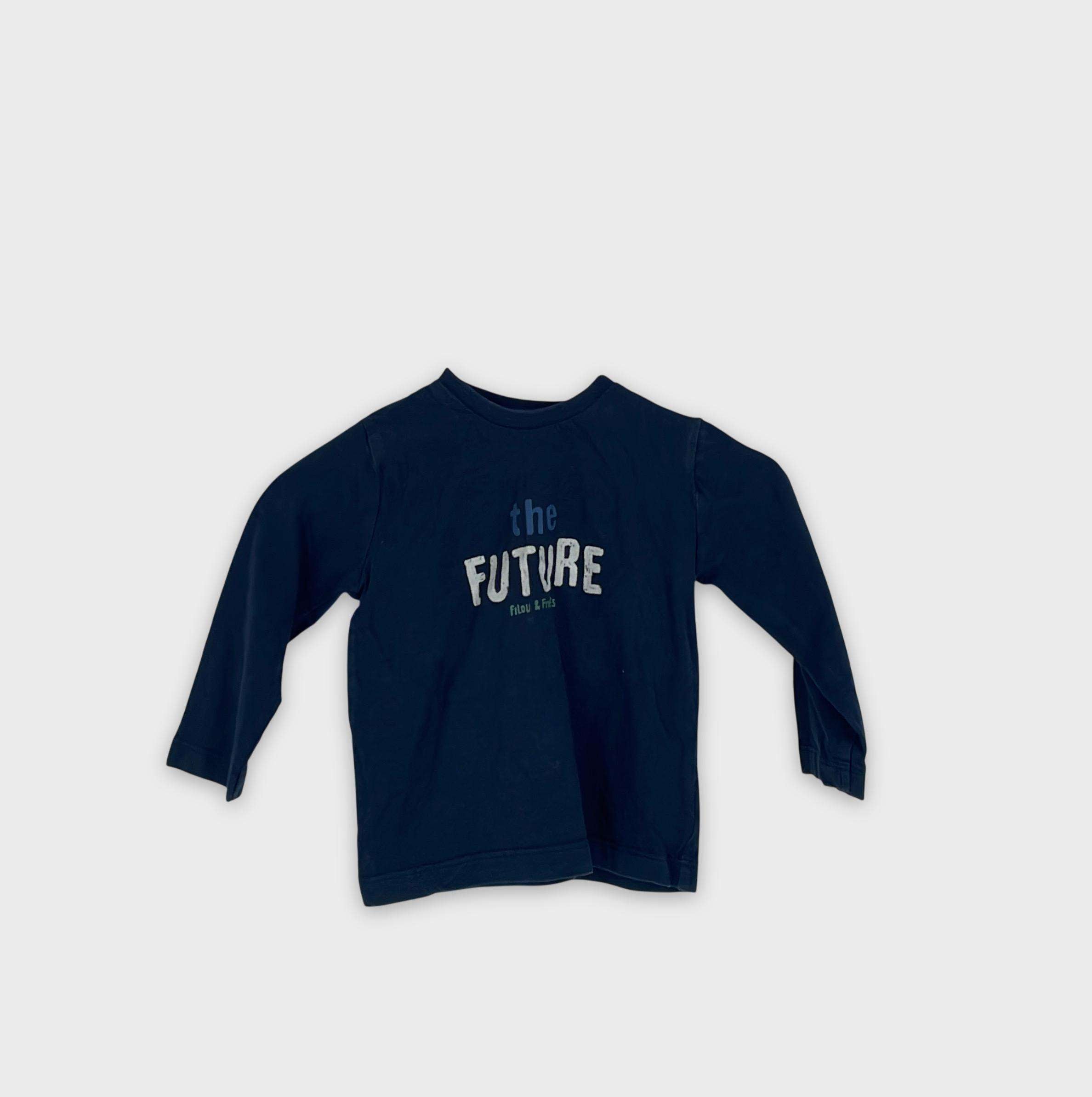 0-T-shirt manches longues P'tit filou 18 mois