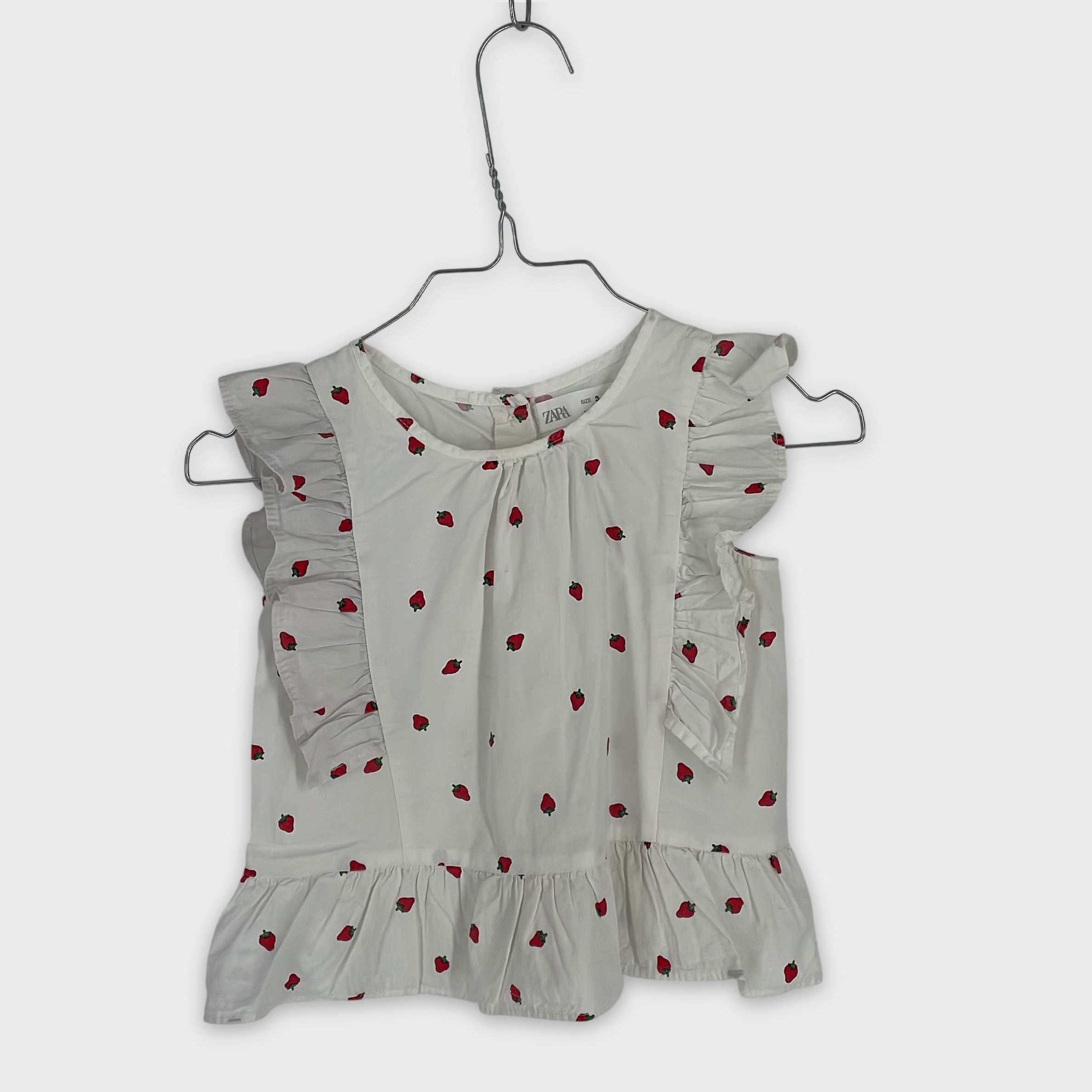 0-T-shirt manches courtes Zara Kids 3-4 Ans