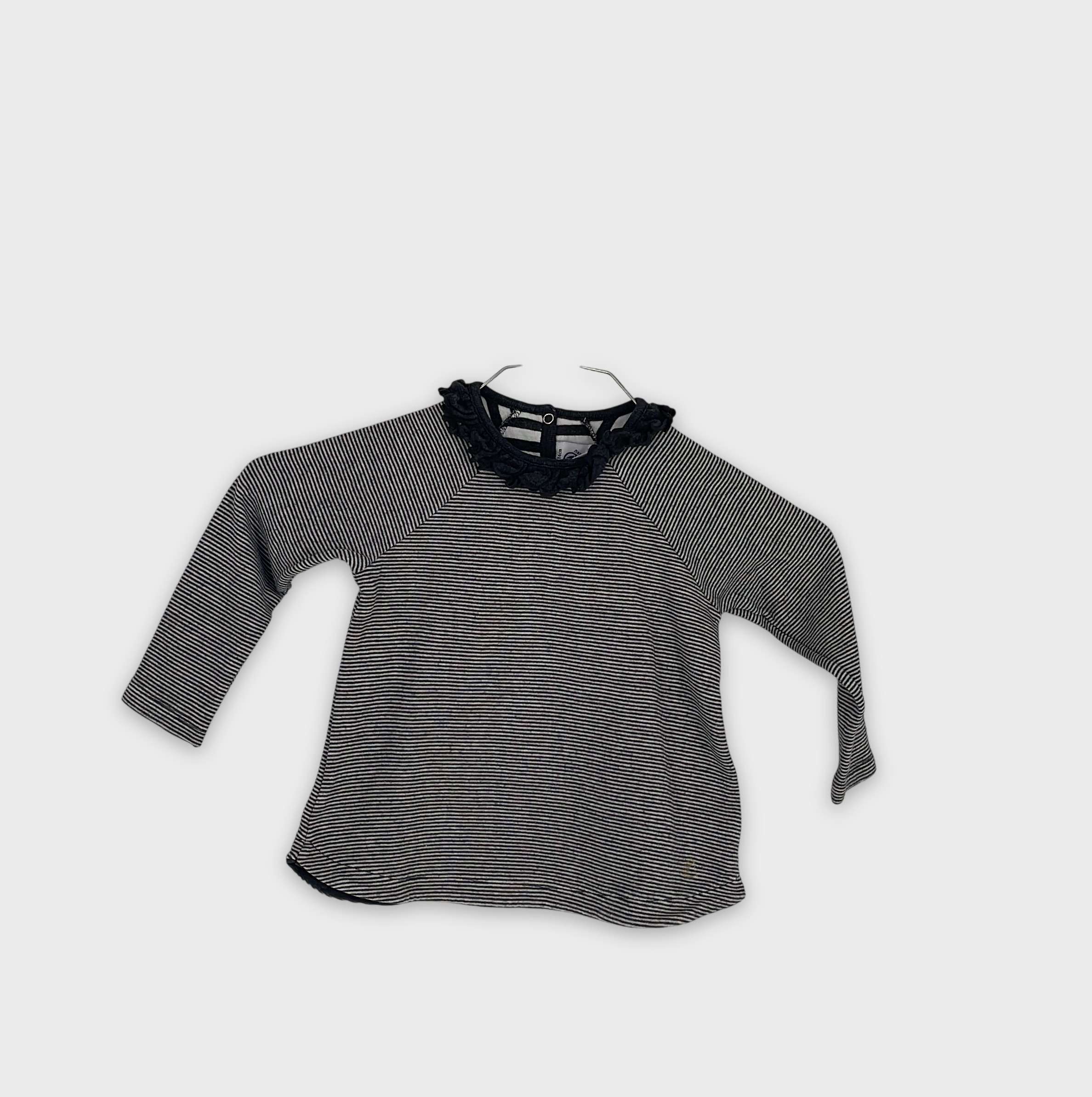 0-T-shirt manches longues Petit Bateau 24 mois