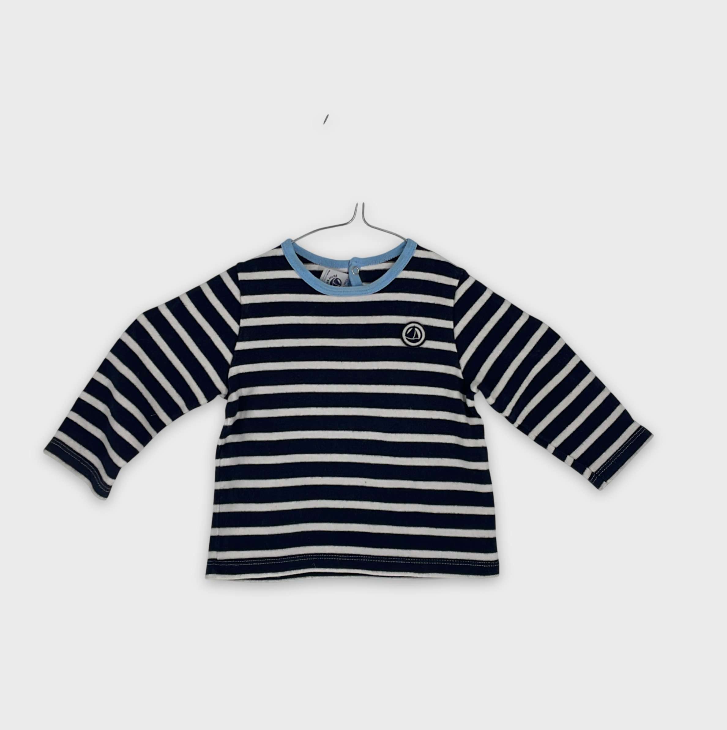 0-T-shirt manches longues Petit Bateau 12 mois