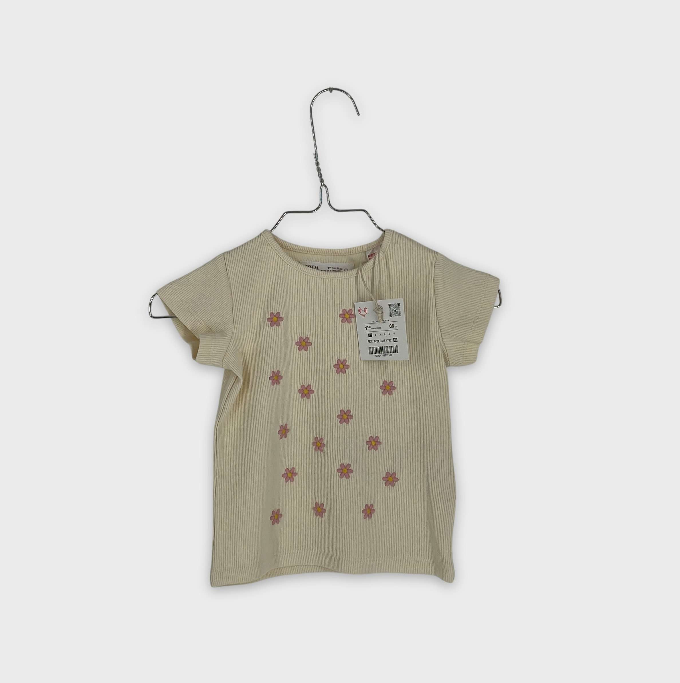 0-T-shirt manches courtes Zara Baby 18 mois