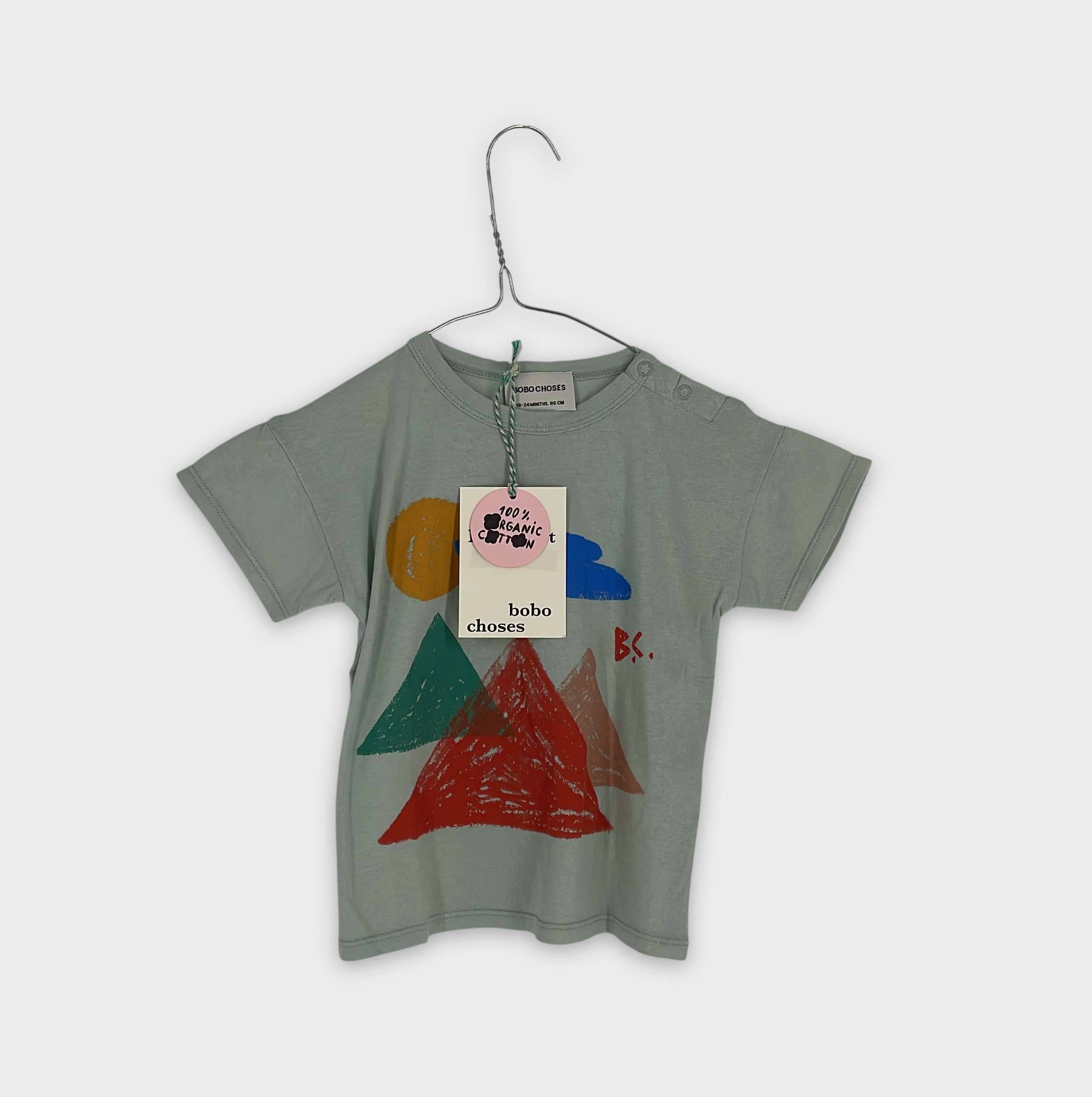 0-T-shirt manches courtes Bobo Choses 18-24 Mois