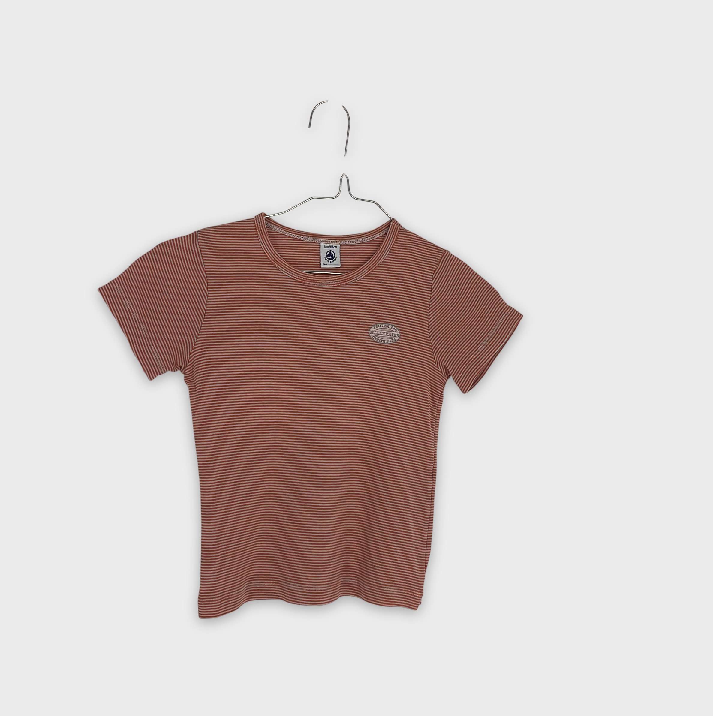 0-T-shirt manches courtes Petit Bateau 6 ans