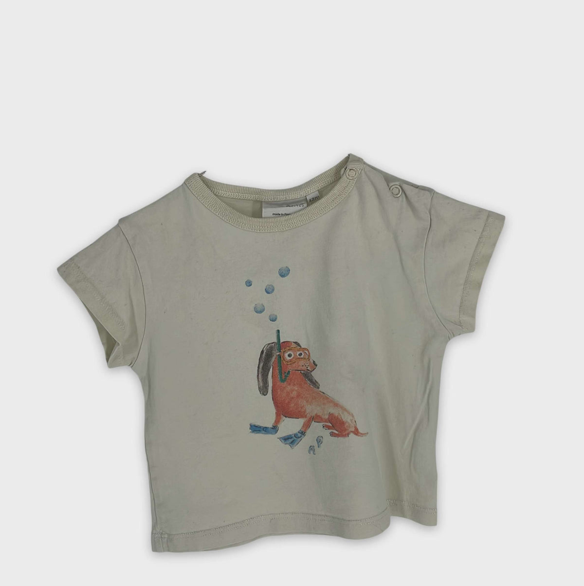 0-T-shirt manches courtes Arsène & Les Pipelettes 12 mois