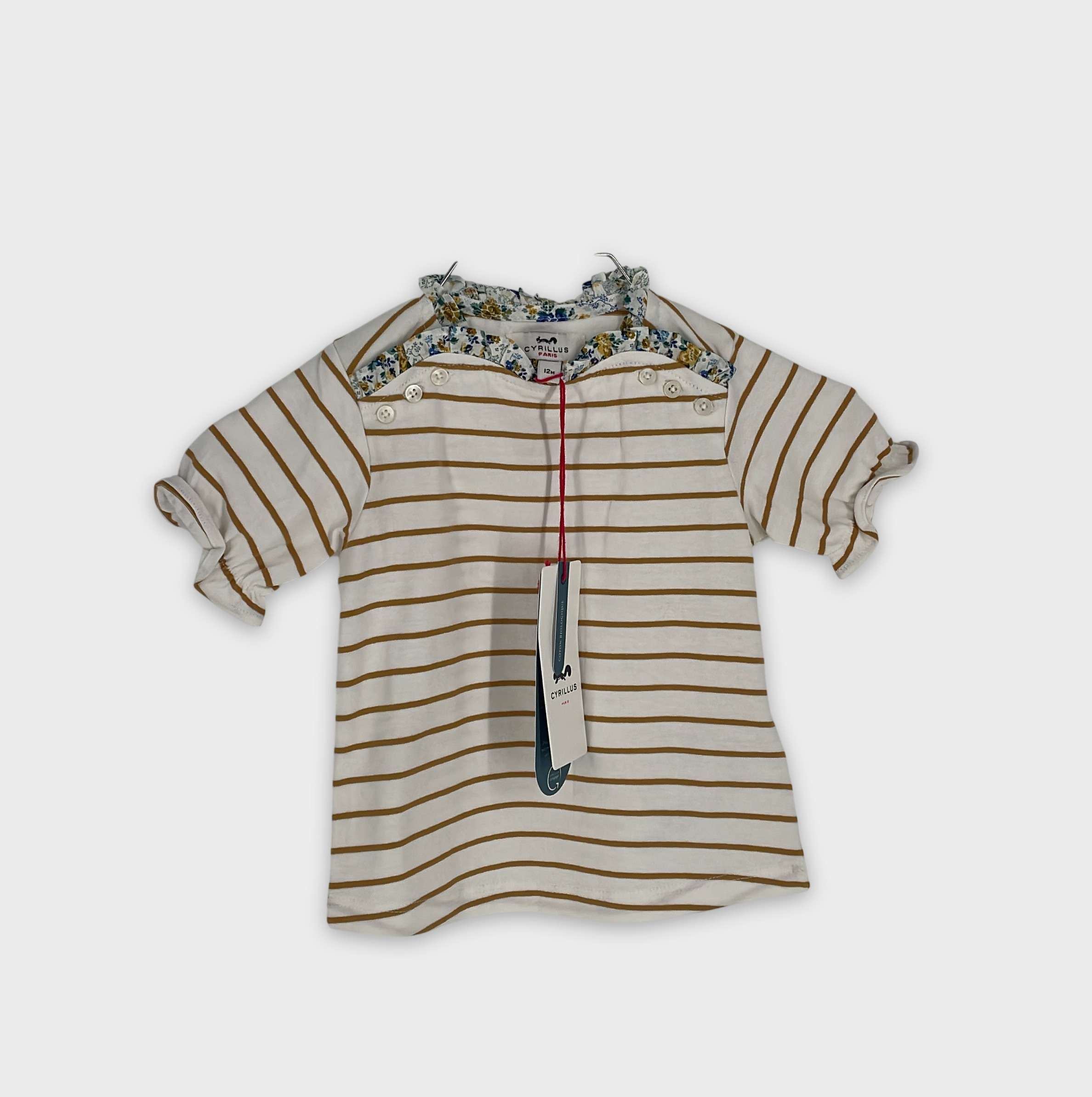 0-T-shirt manches courtes Cyrillus 12 mois