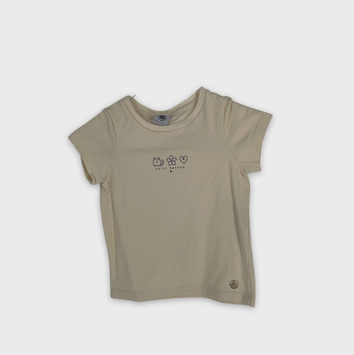 0-T-shirt manches courtes Petit Bateau 3 ans
