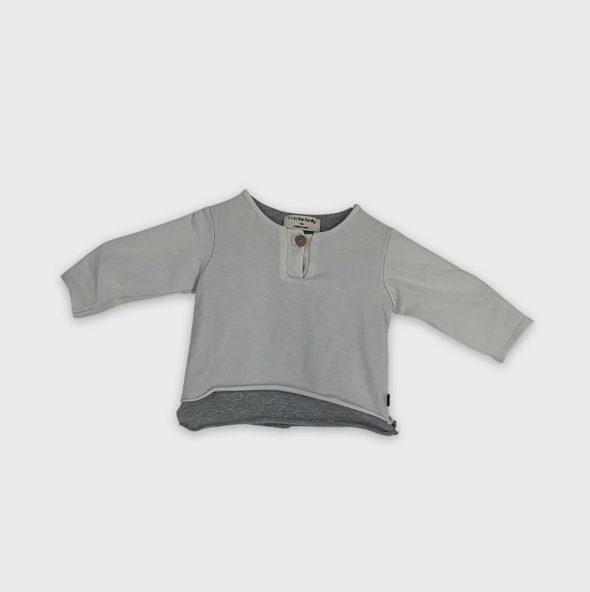 0-T-shirt manches longues 1+ In The Family 1 mois
