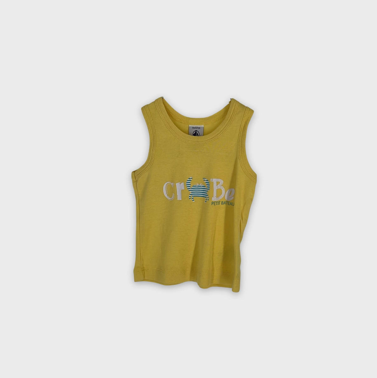 0-T-shirt manches courtes Petit Bateau 6 mois