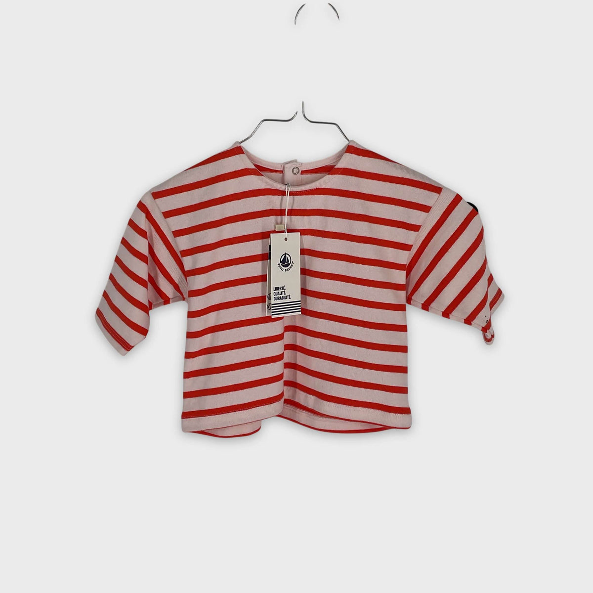 0-T-shirt manches longues Petit Bateau 6 mois